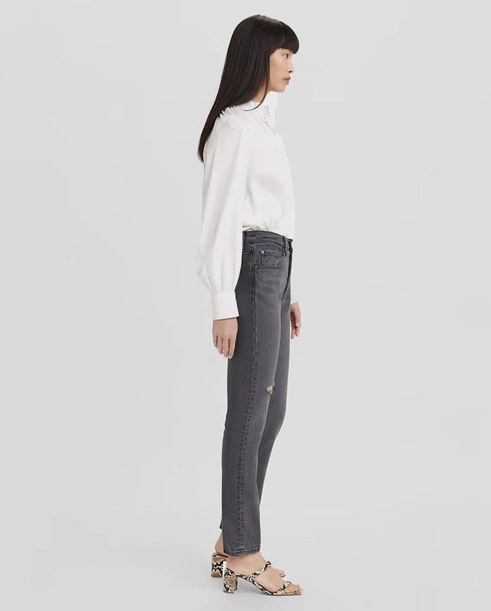 501 SKINNY / WELL WORN BLACK - Image 3