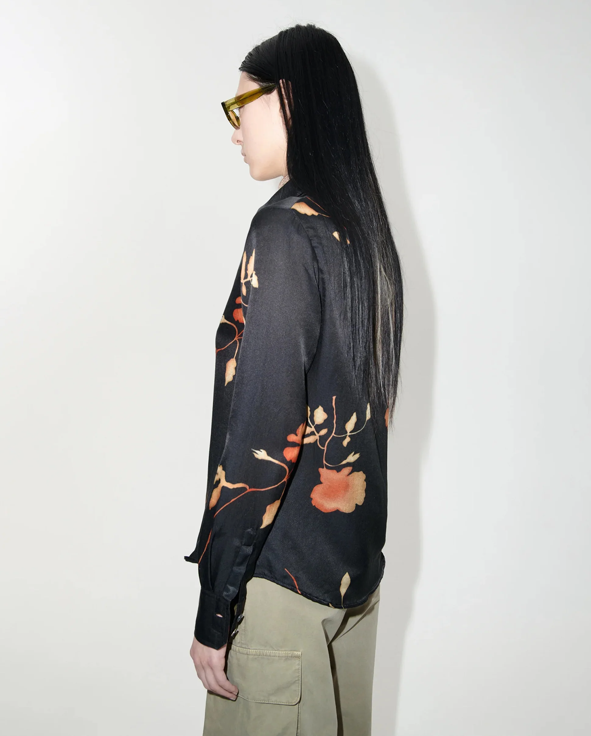 70S LINE SHIRT / NOCTURNAL FLOWER PRINT - Image 4