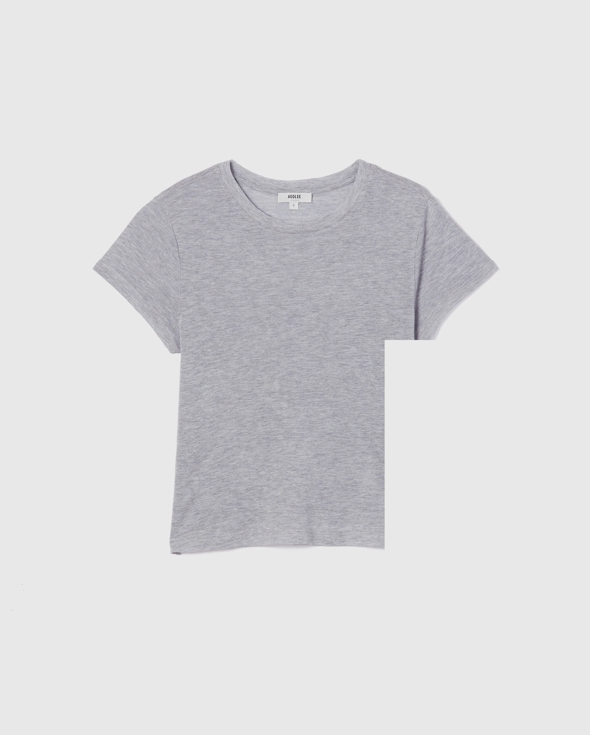 ADINE SHRUNKEN TEE / HEATHER GREY - Image 7