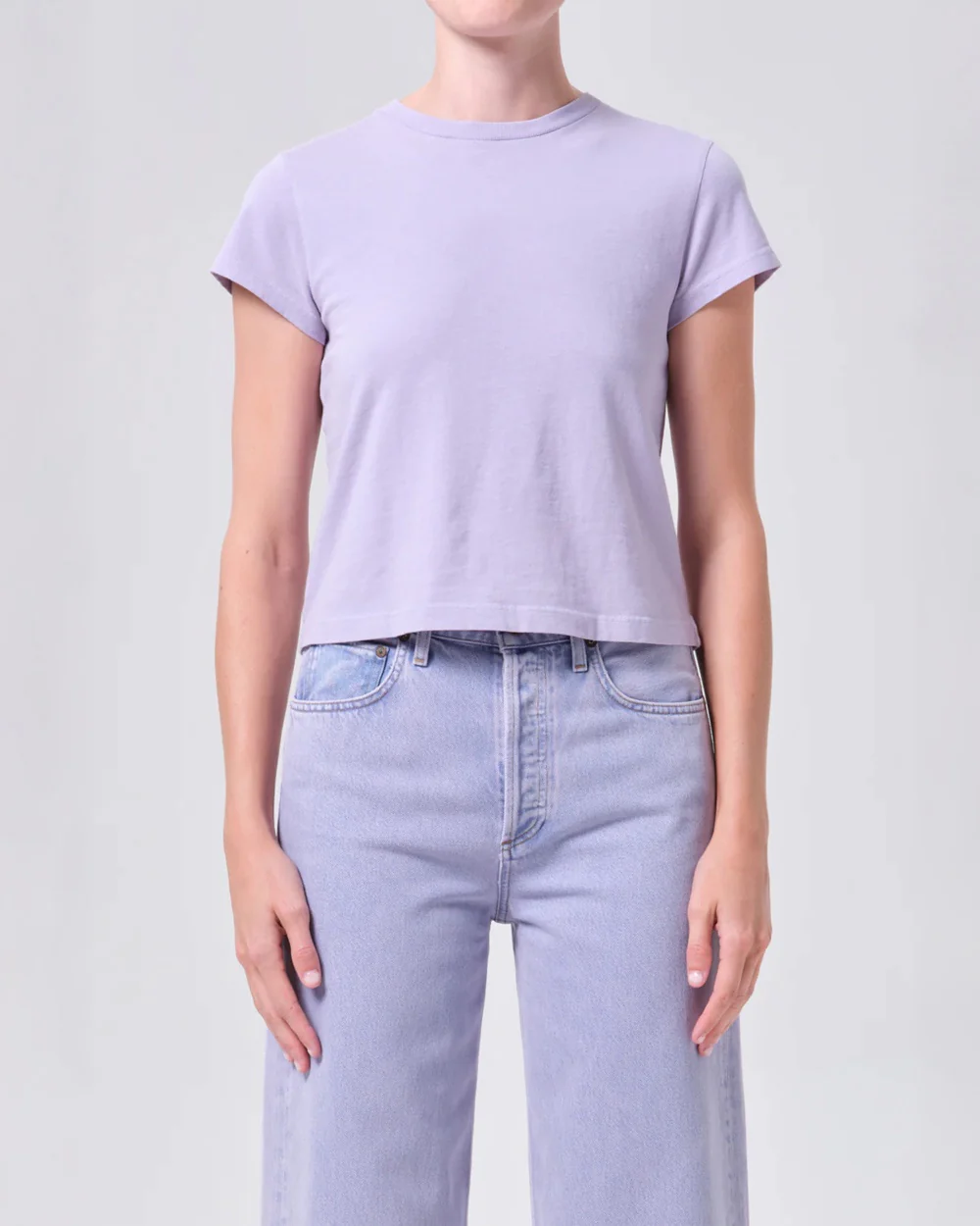 ADINE SHRUNKEN TEE / LILAC