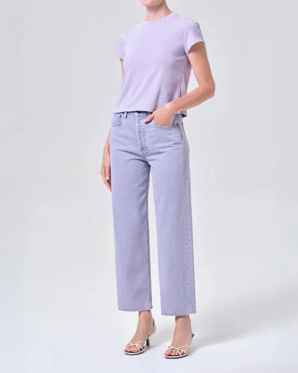 ADINE SHRUNKEN TEE / LILAC - Image 3