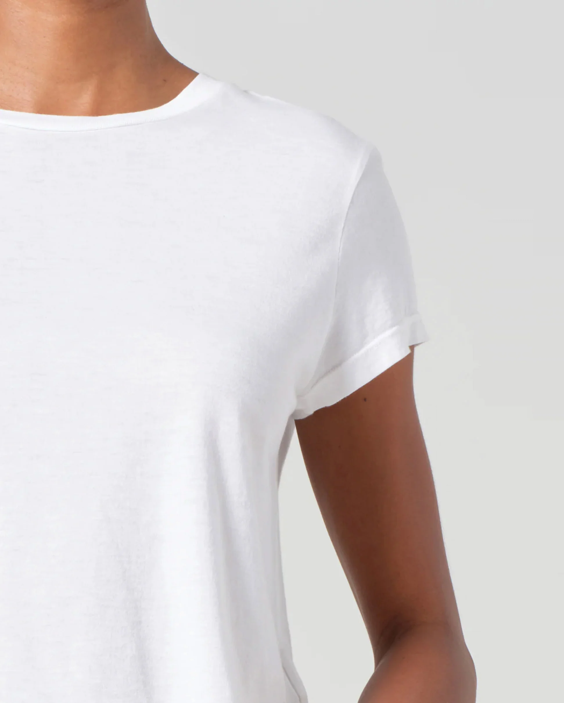 ADINE SHRUNKEN TEE / WHITE - Image 6