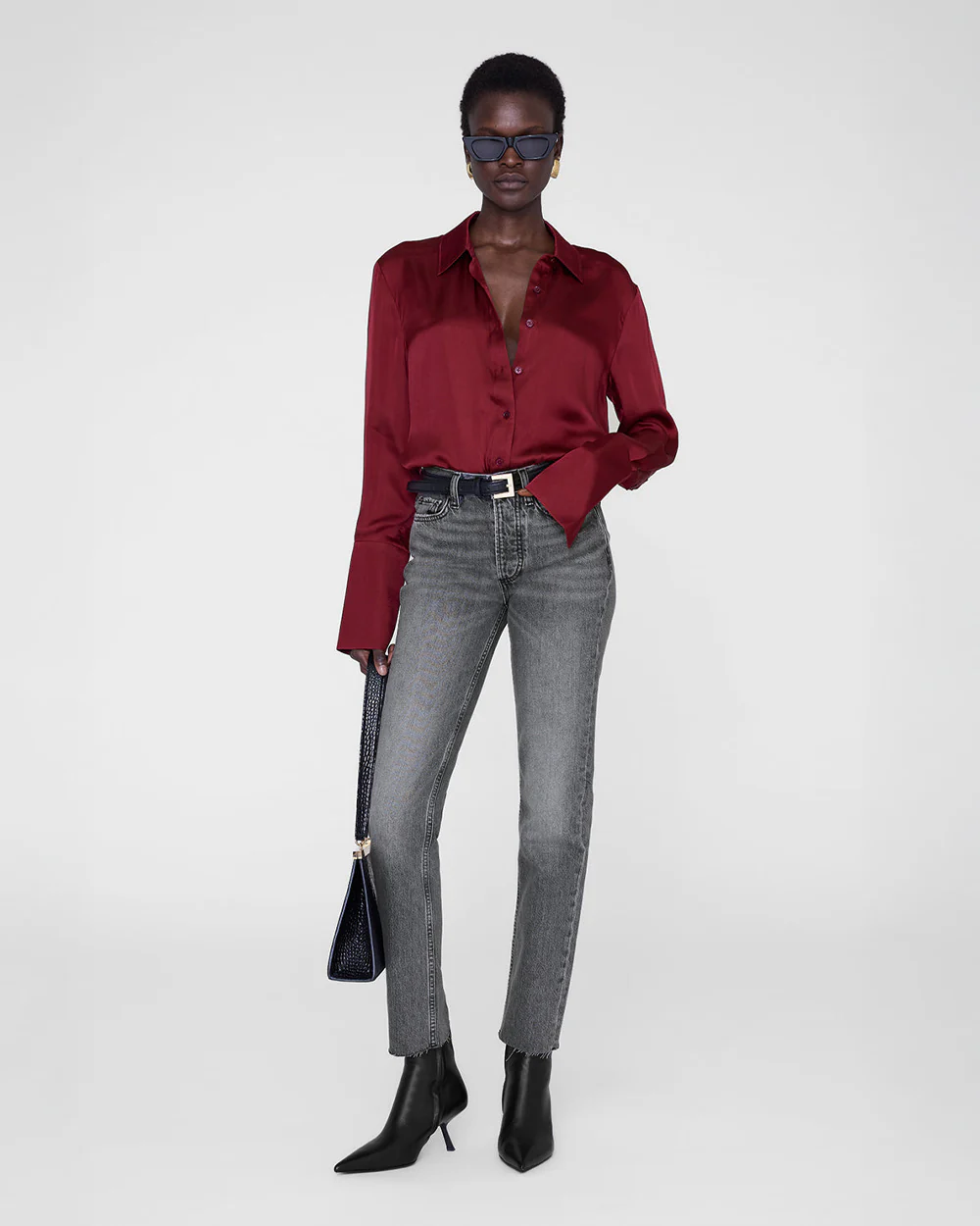 AMANDA SHIRT / CABERNET - Image 3