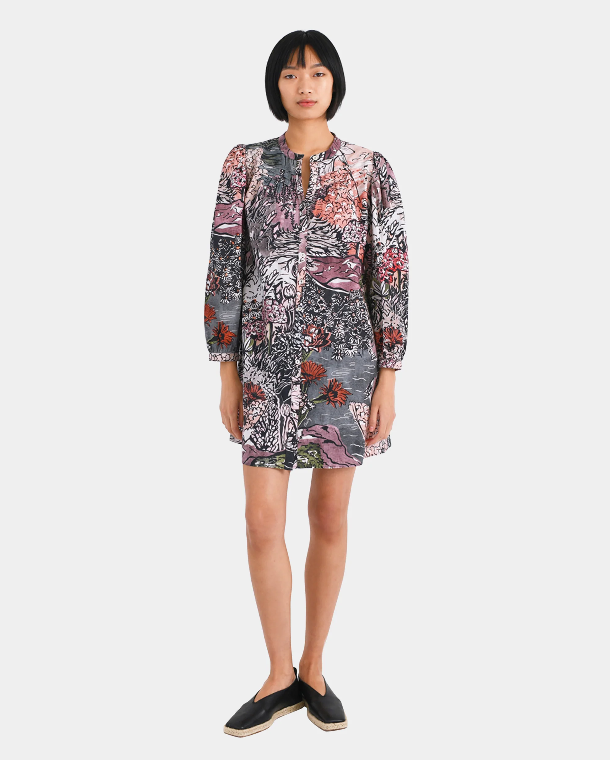 ANA MINI DRESS / PAINE BLACK - Image 2