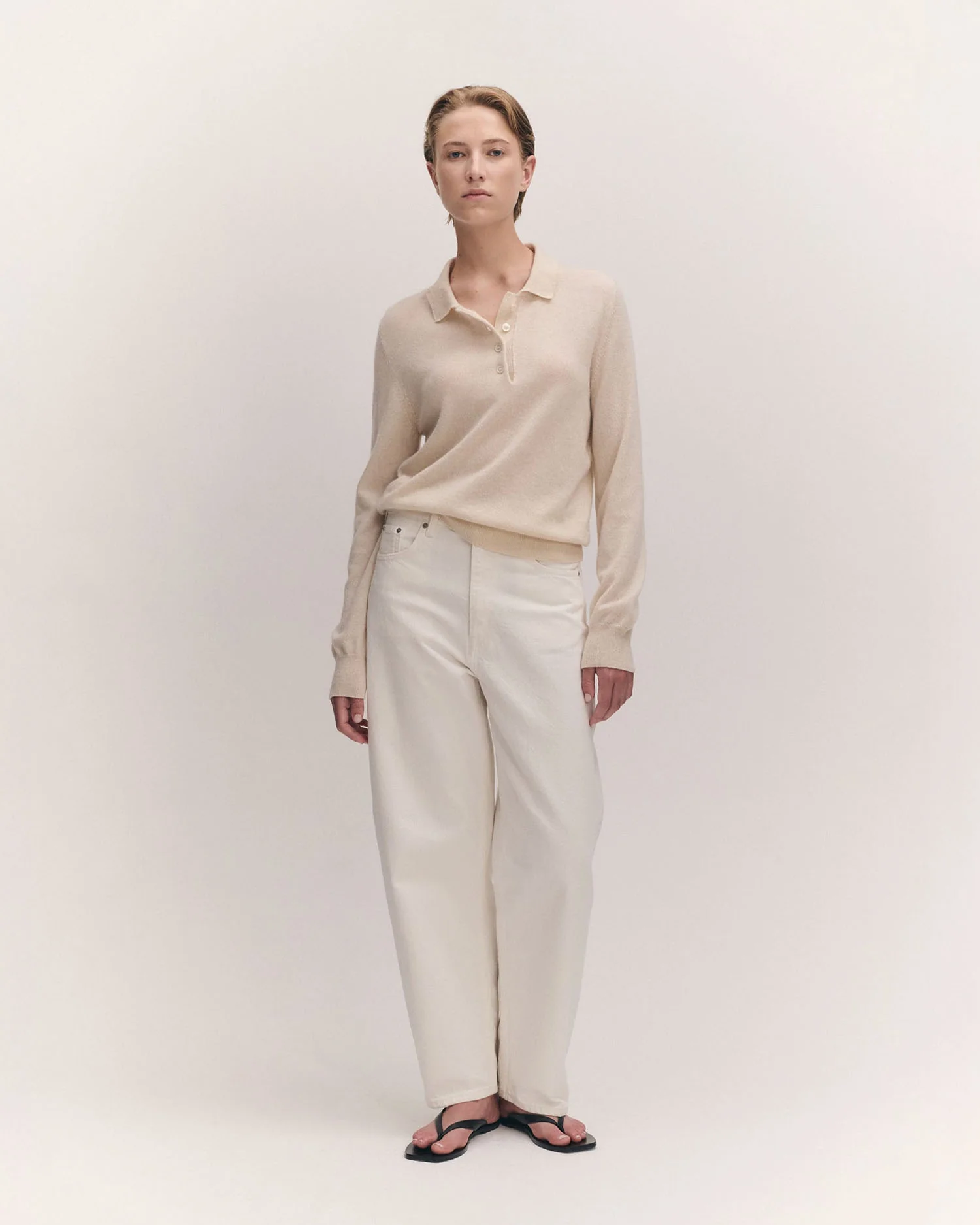 AOIFE POLO SHIRT / CANVAS - Image 3