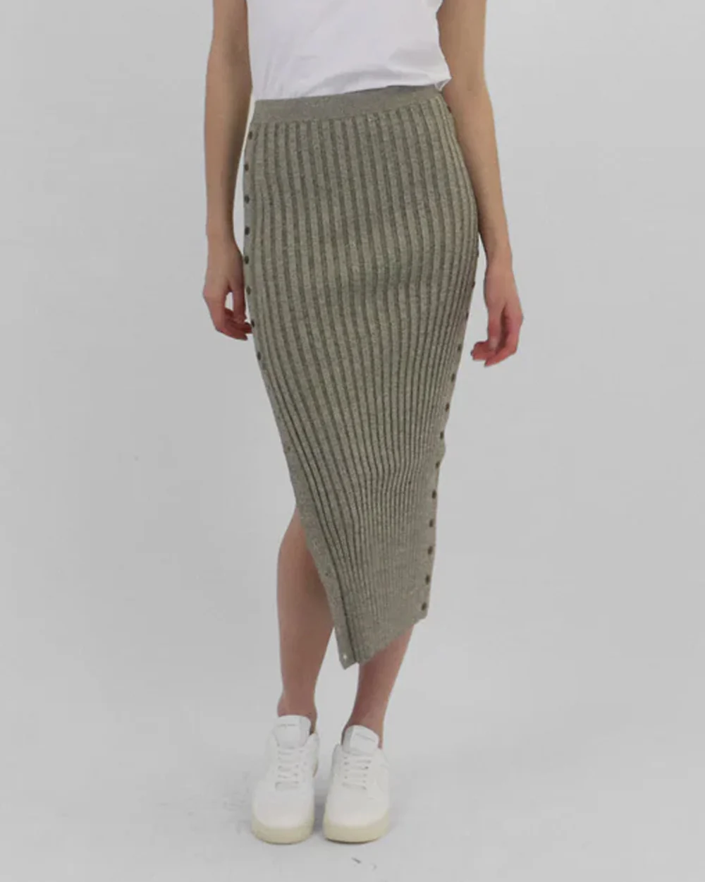 ASHTON MIDI SKIRT / NOUGAT MULTI