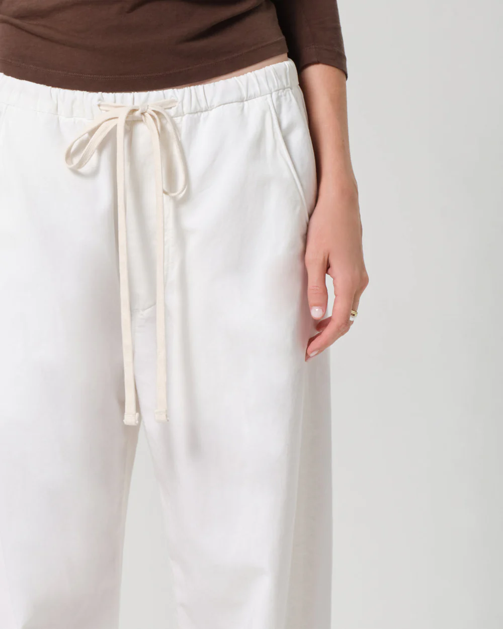 AURORA PULL ON TROUSER / CREAM - Image 3