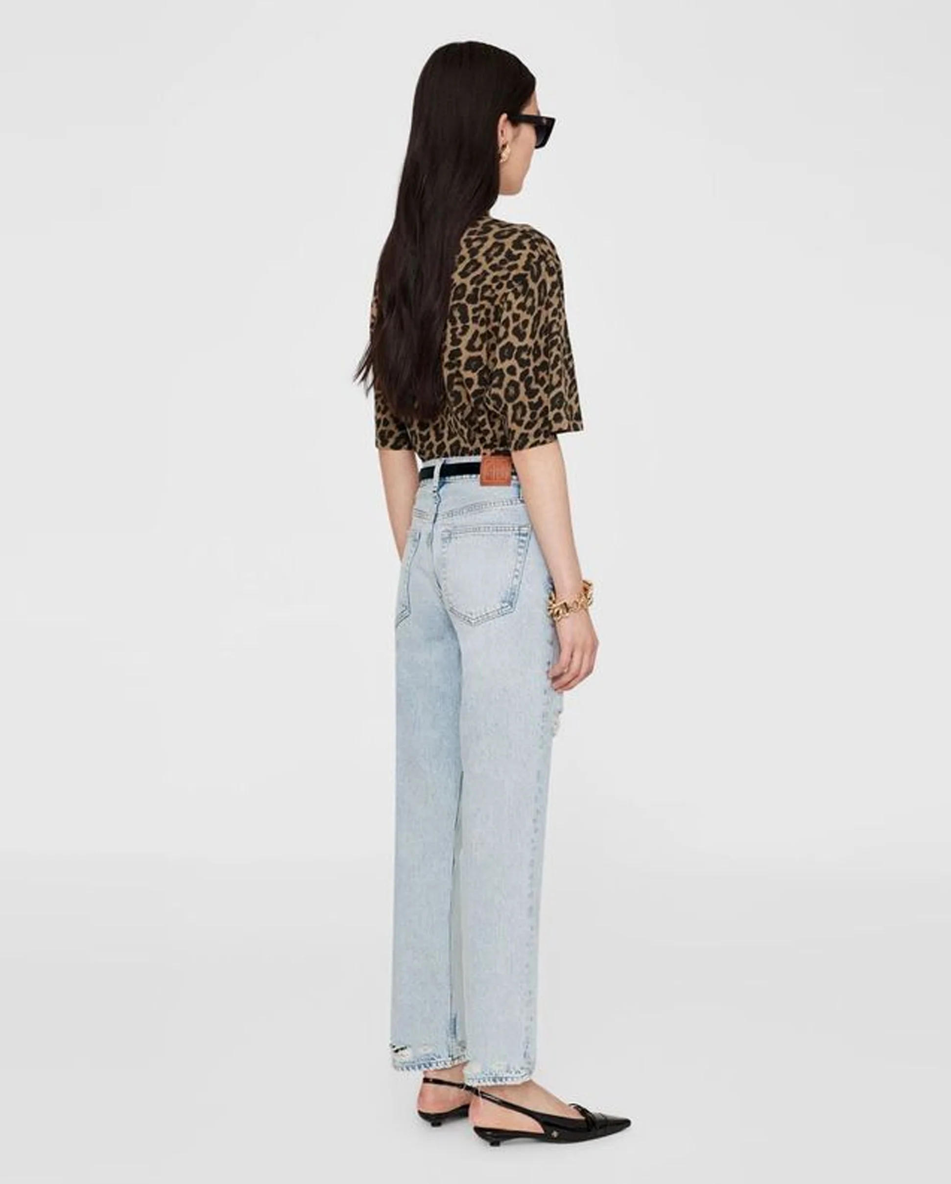 AVI TEE / BLACK AND BROWN LEOPARD - Image 3