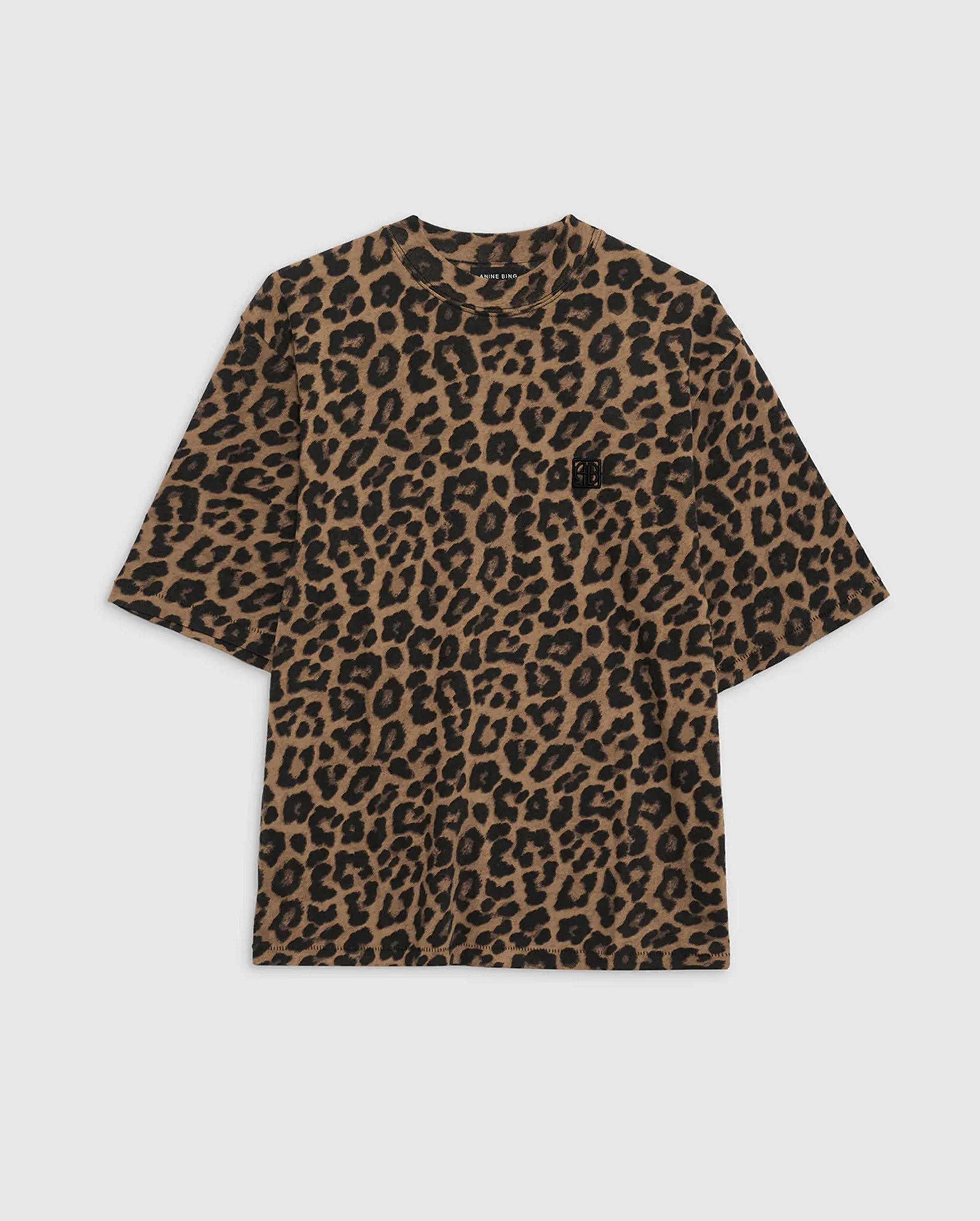 AVI TEE / BLACK AND BROWN LEOPARD - Image 4