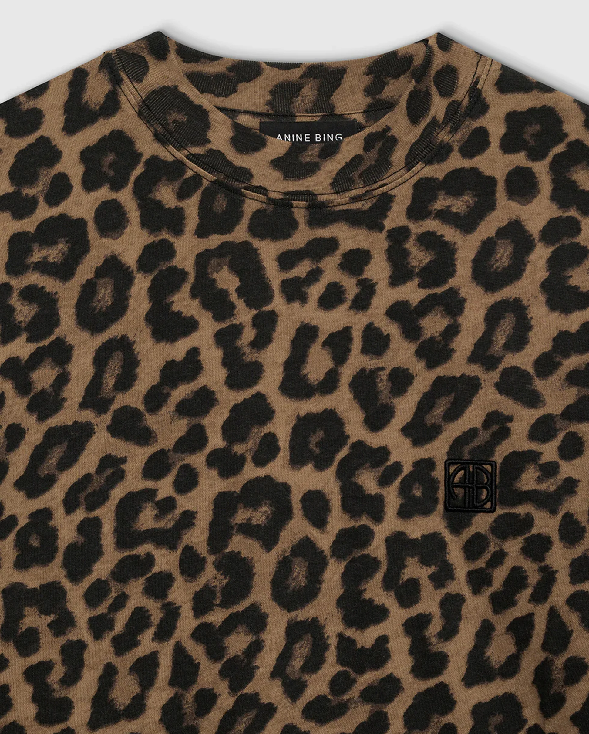 AVI TEE / BLACK AND BROWN LEOPARD - Image 5