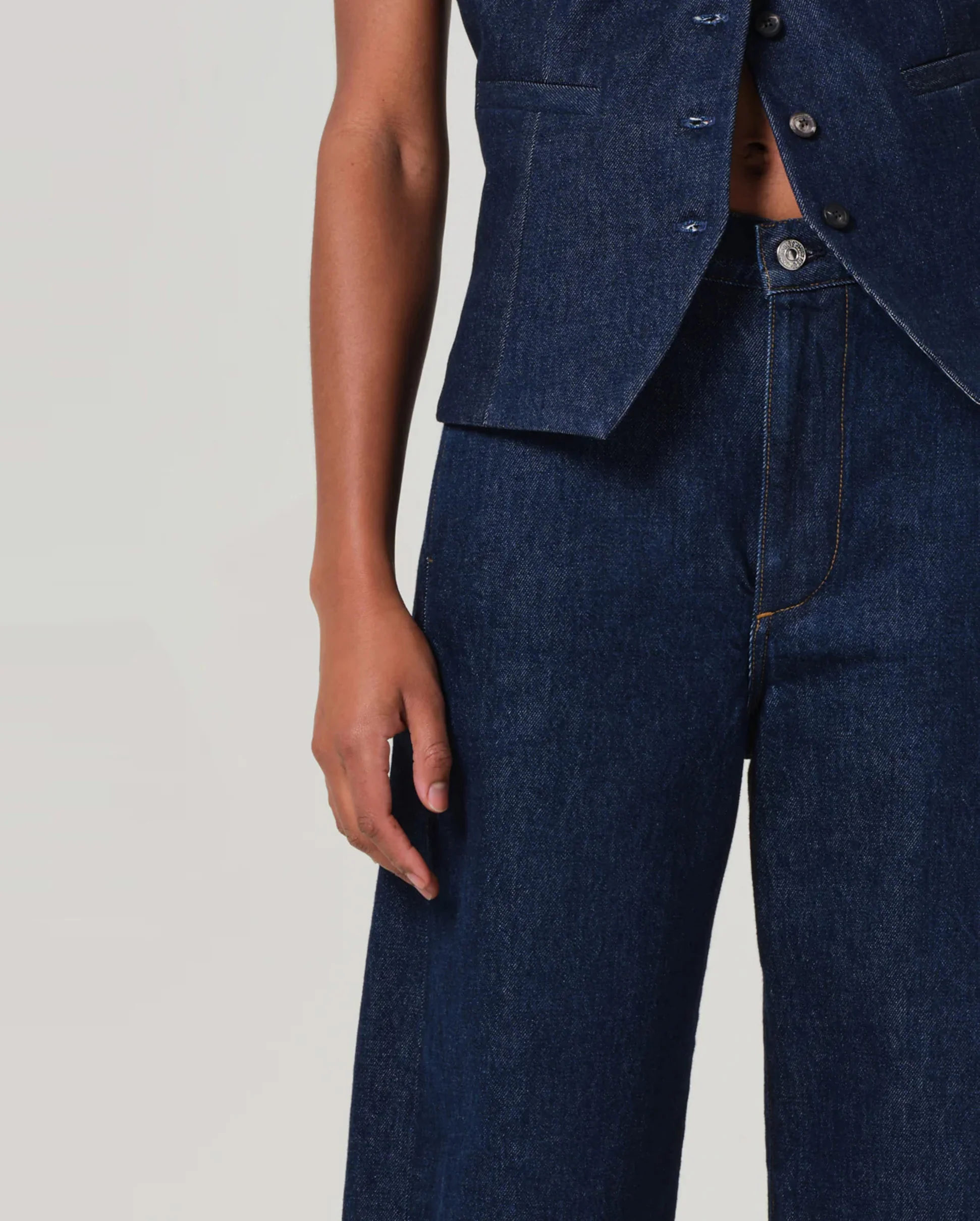 AYLA POLISH DENIM TROUSER / AMHERST - Image 6