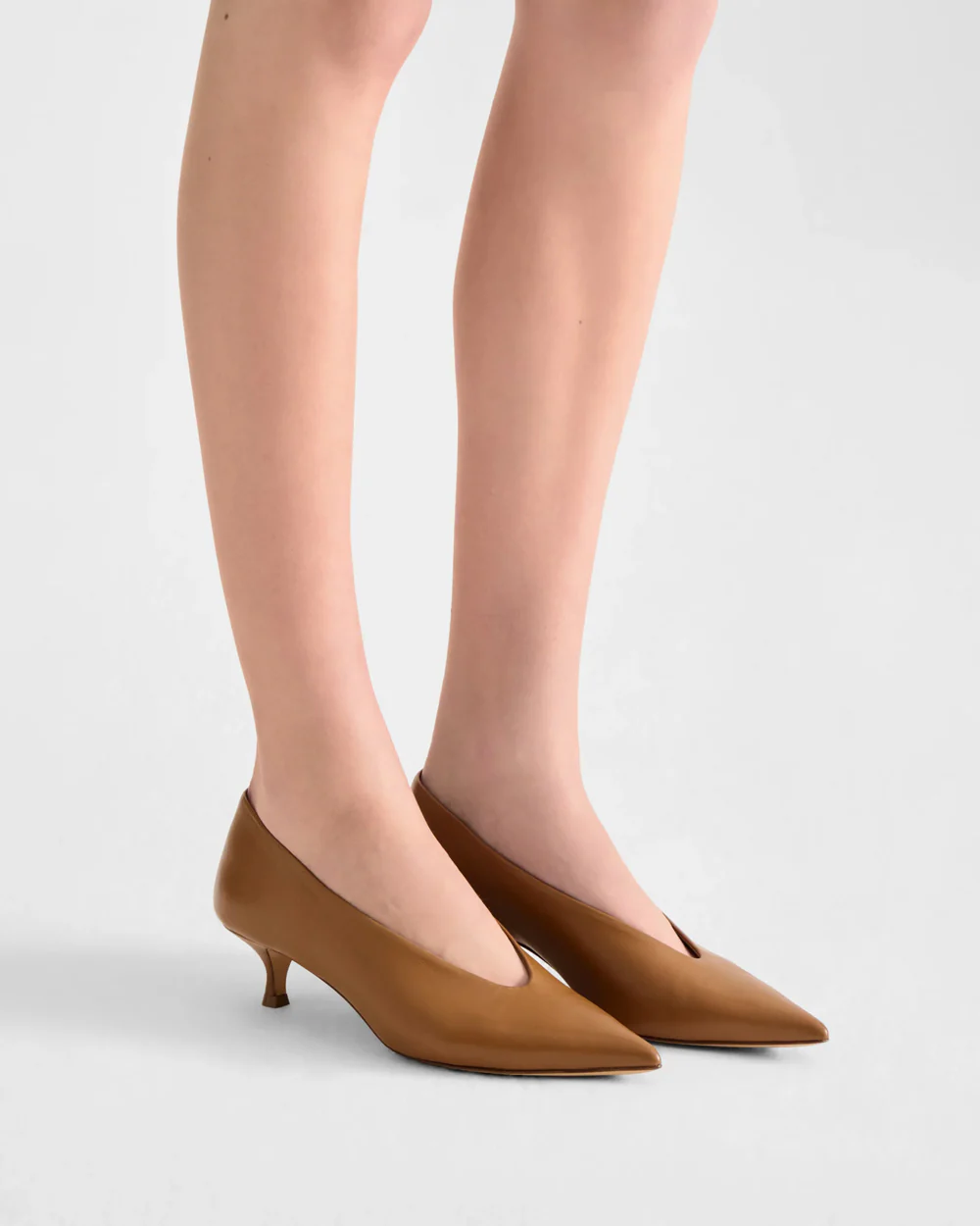 BABOUCHE KITTEN HEEL / CAMEL - Image 2