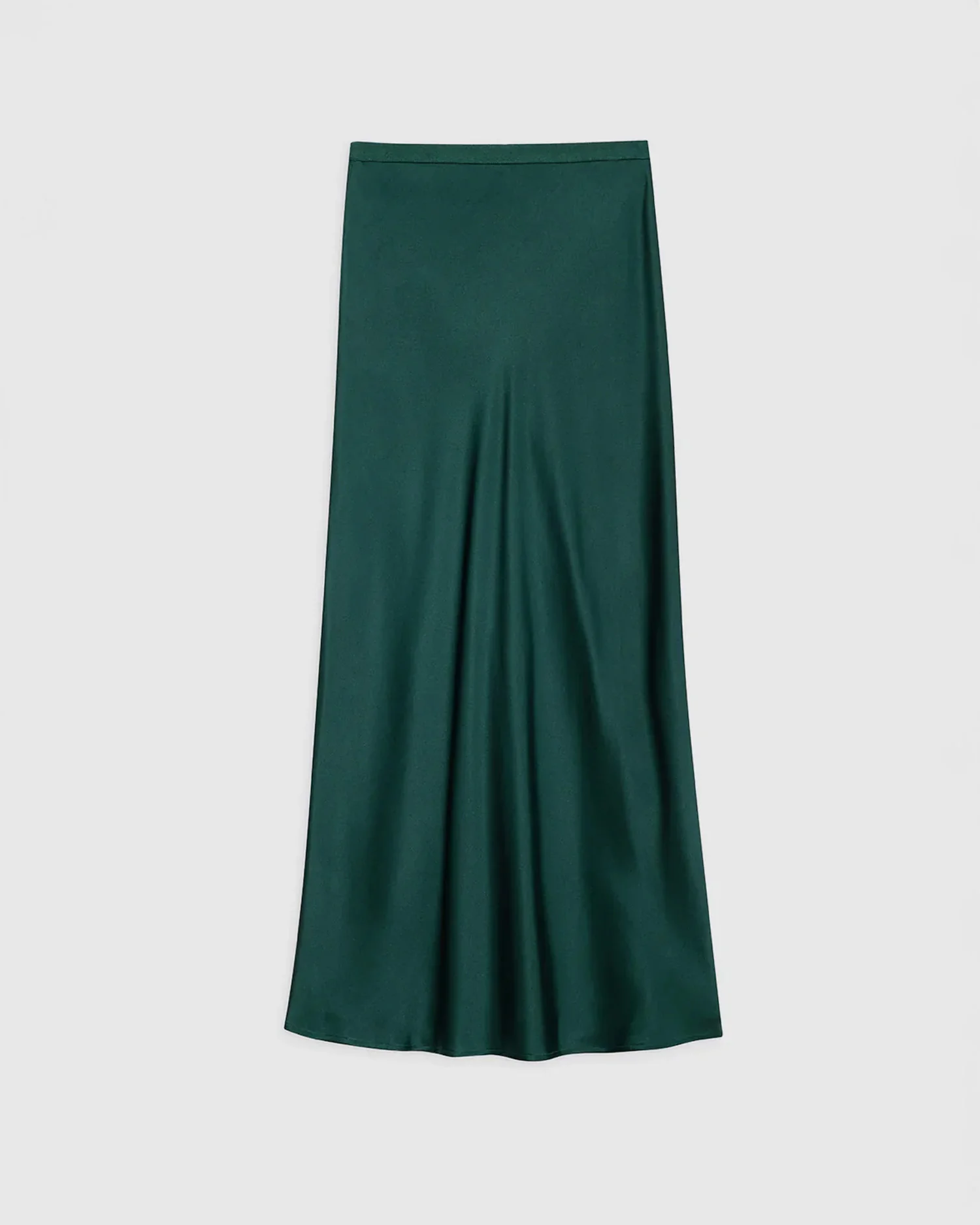 BAR SILK SKIRT / DARK TEAL - Image 5
