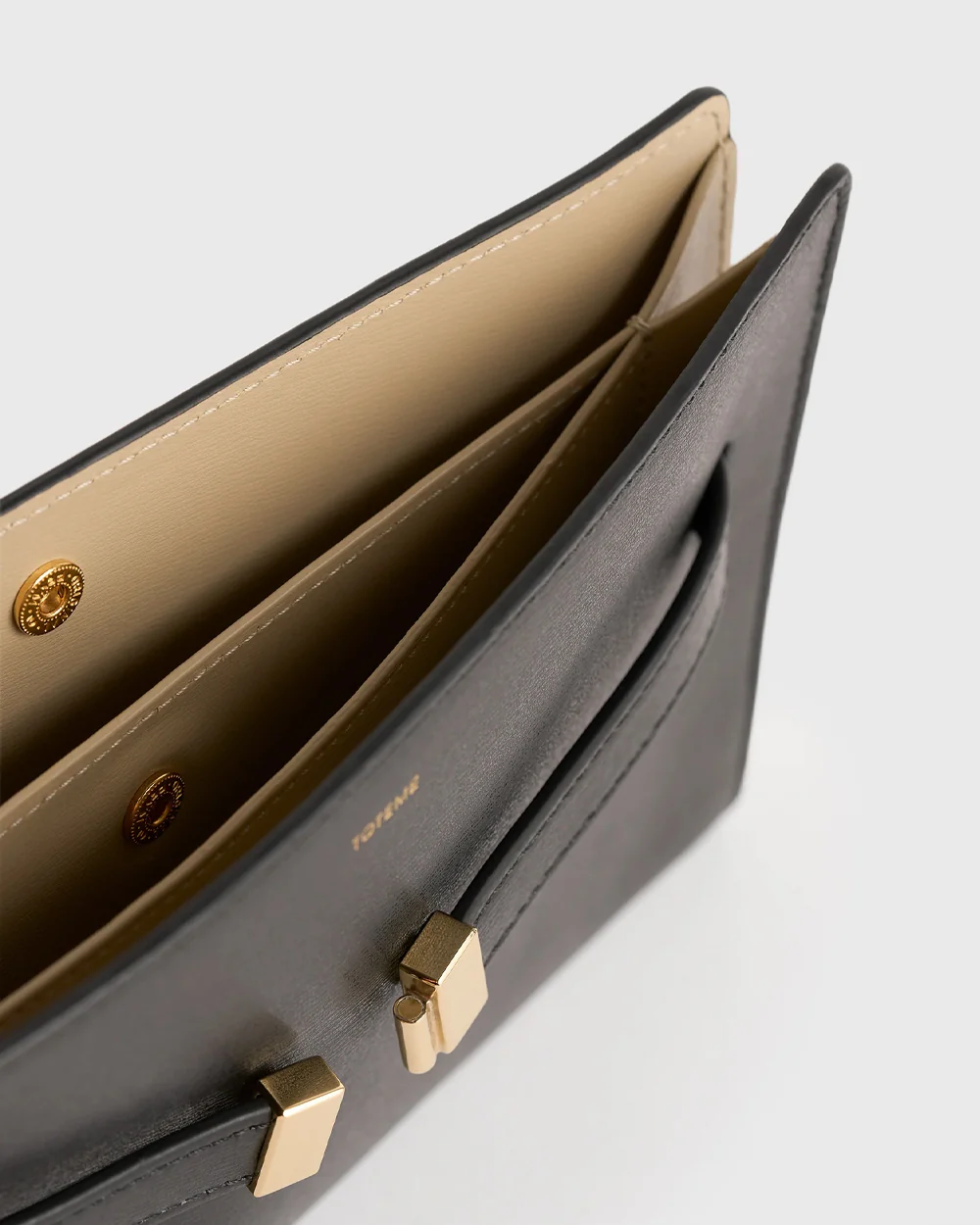 BELTED LEATHER CROSSBODY / BLACK - Image 5