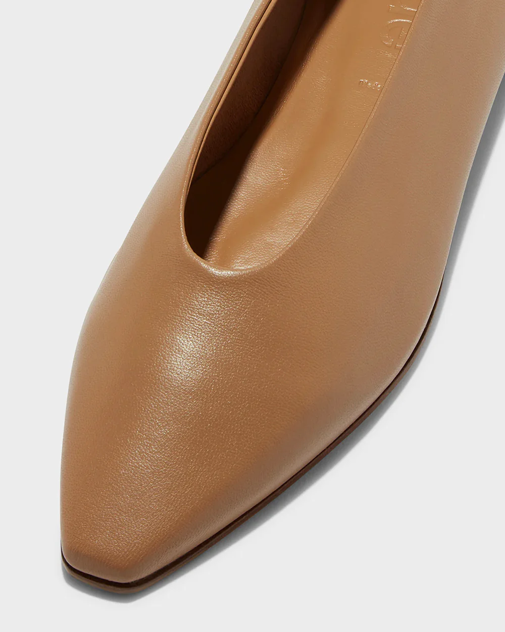 BETTY SQUARE-TOE FLATS / HAZELNUT - Image 4
