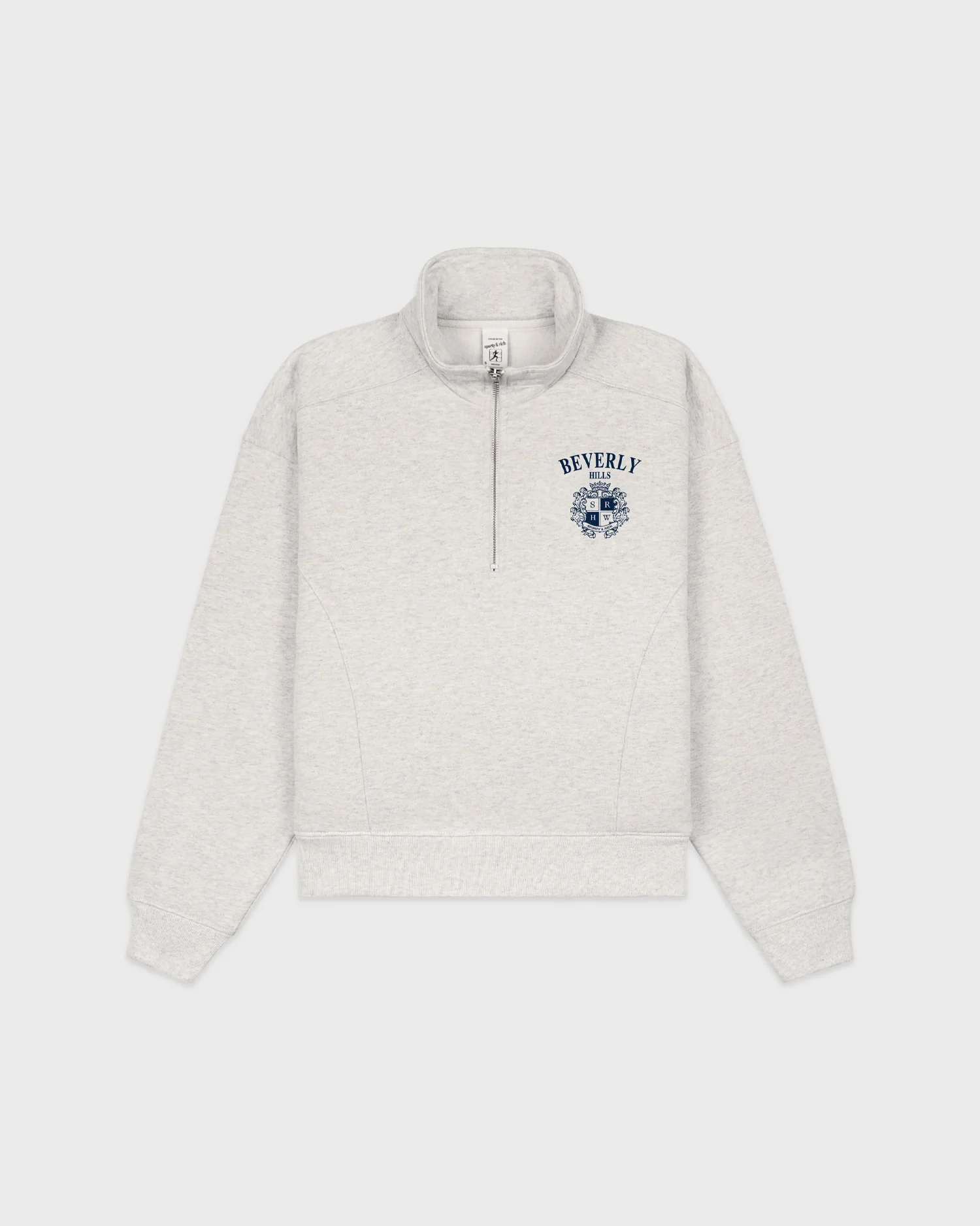 BH CREST QUARTER ZIP / HEATHER GRAY - Image 4