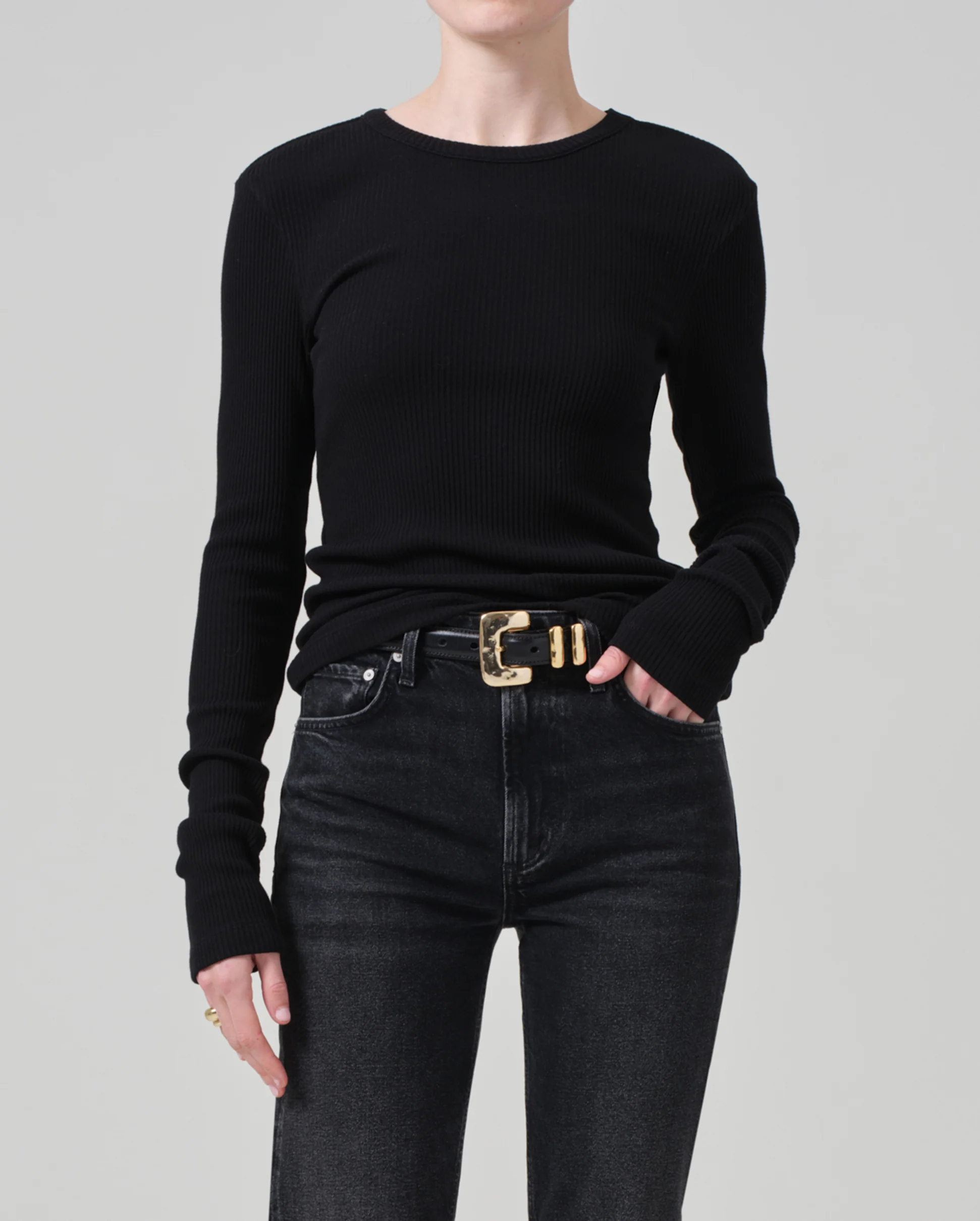 BINA CREWNECK / BLACK