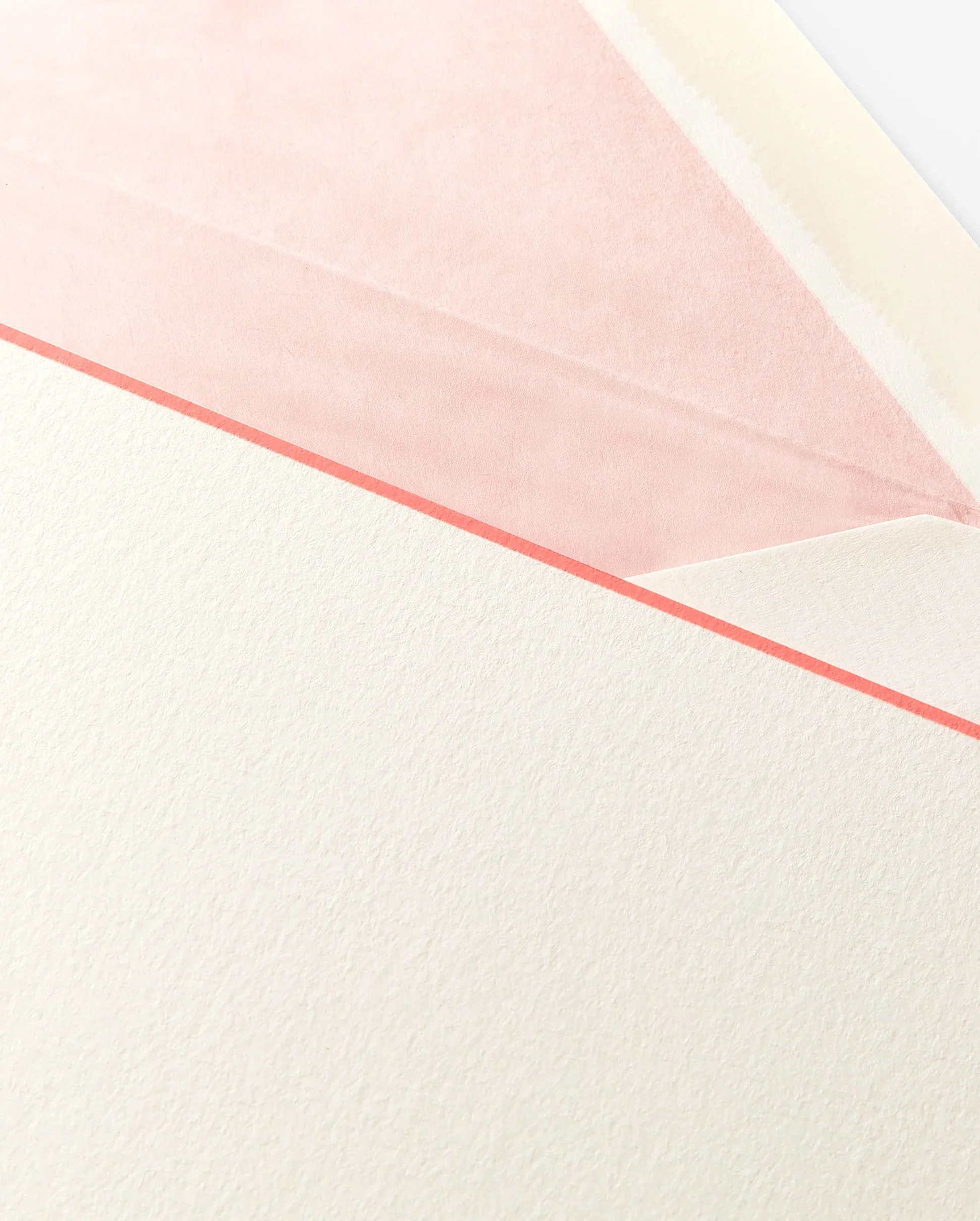 BORDERED CORRESPONDENCE CARDS / CORAL - Image 3
