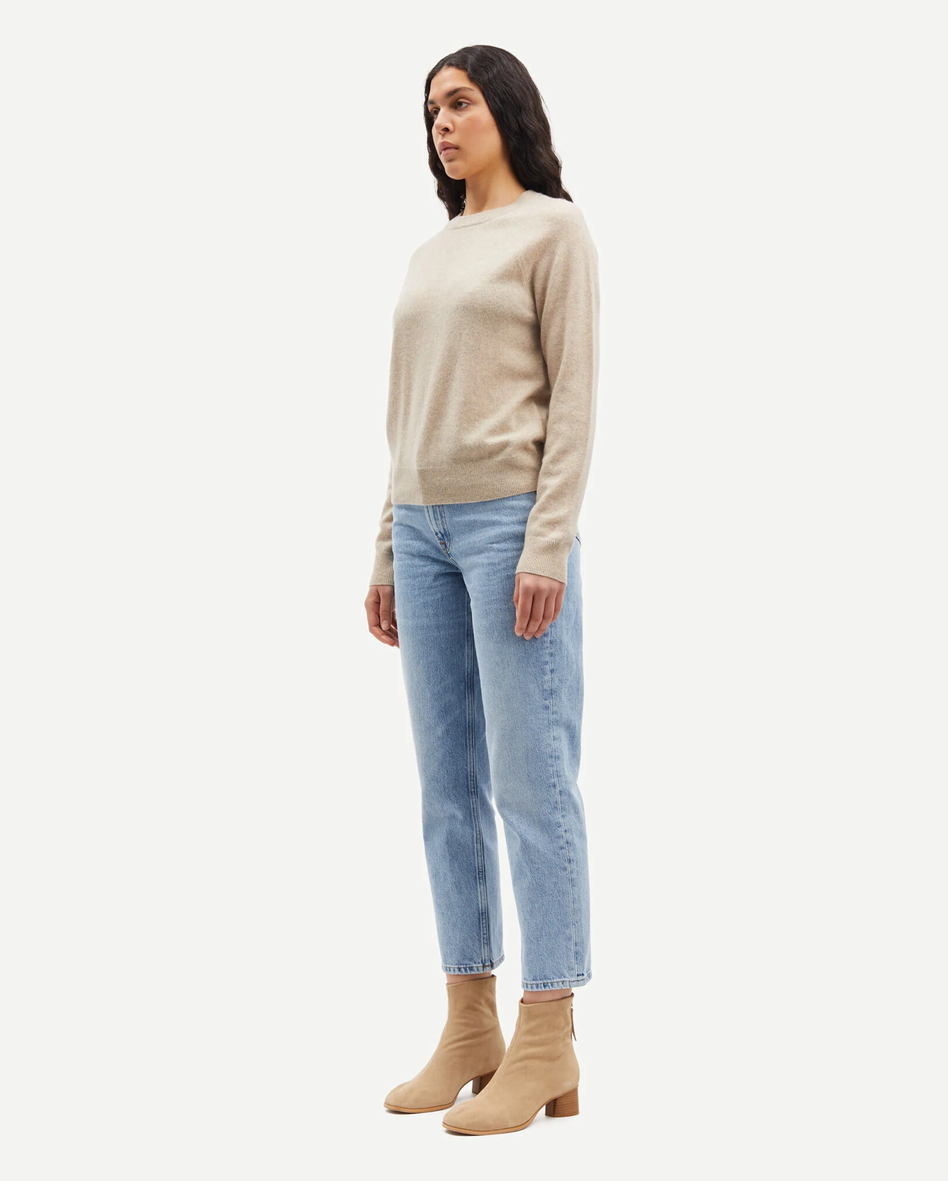 BOSTON O-NECK 6304 / CREAM MELANGE - Image 3