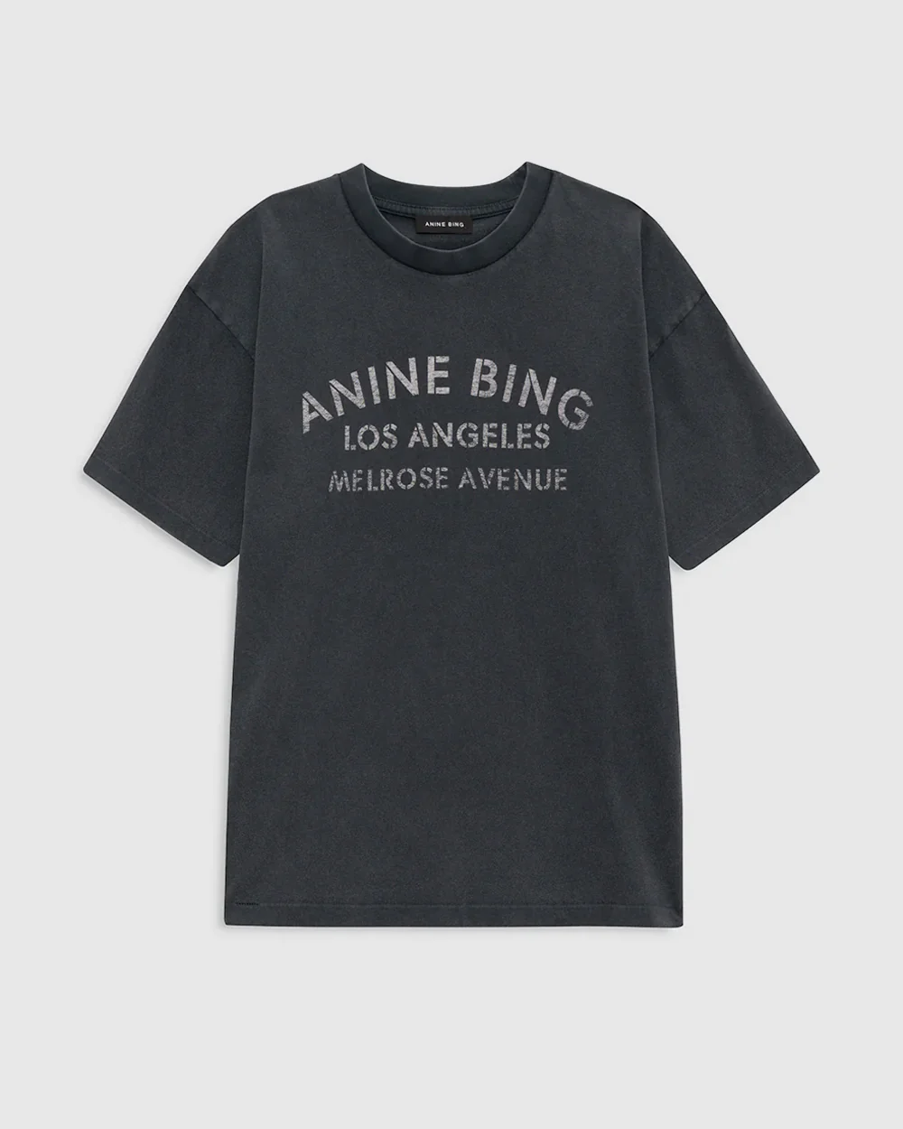 CADE TEE MELROSE STENCIL / WASHED BLACK - Image 3