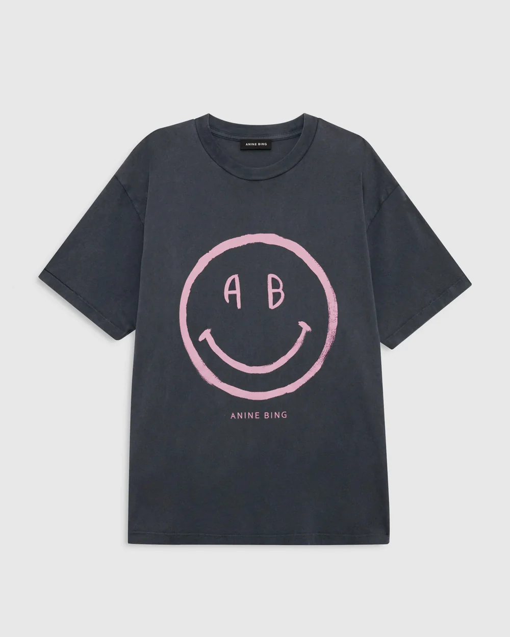 CADE TEE SMILEY / WASHED GREY - Image 3