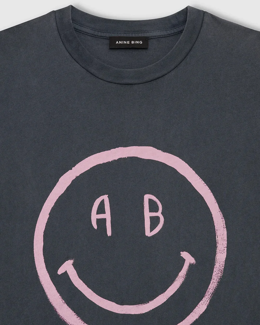 CADE TEE SMILEY / WASHED GREY - Image 5
