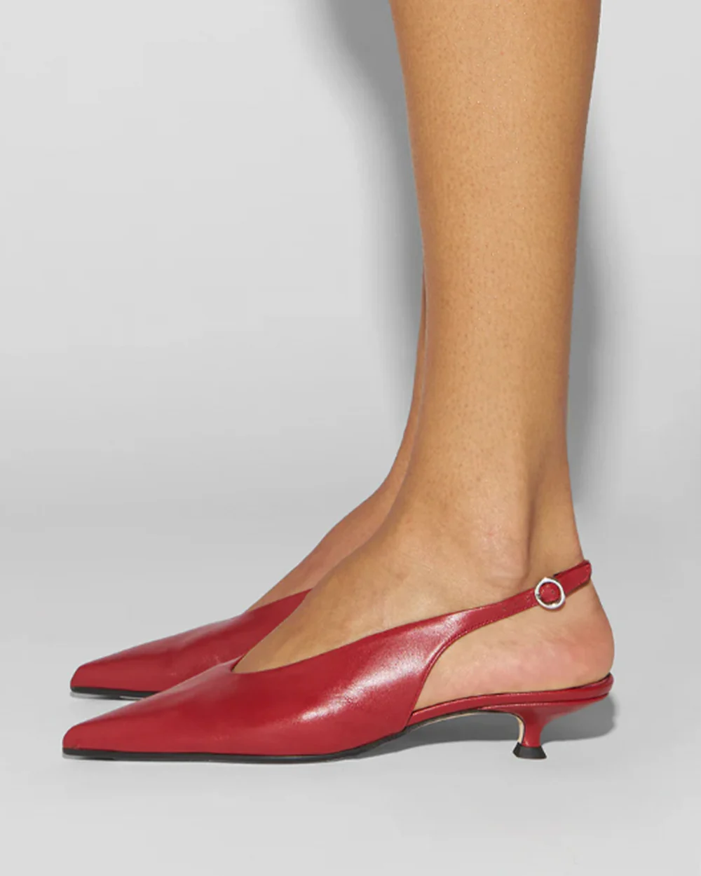 CAMILA SLINGBACK PUMPS / SCARLET - Image 4