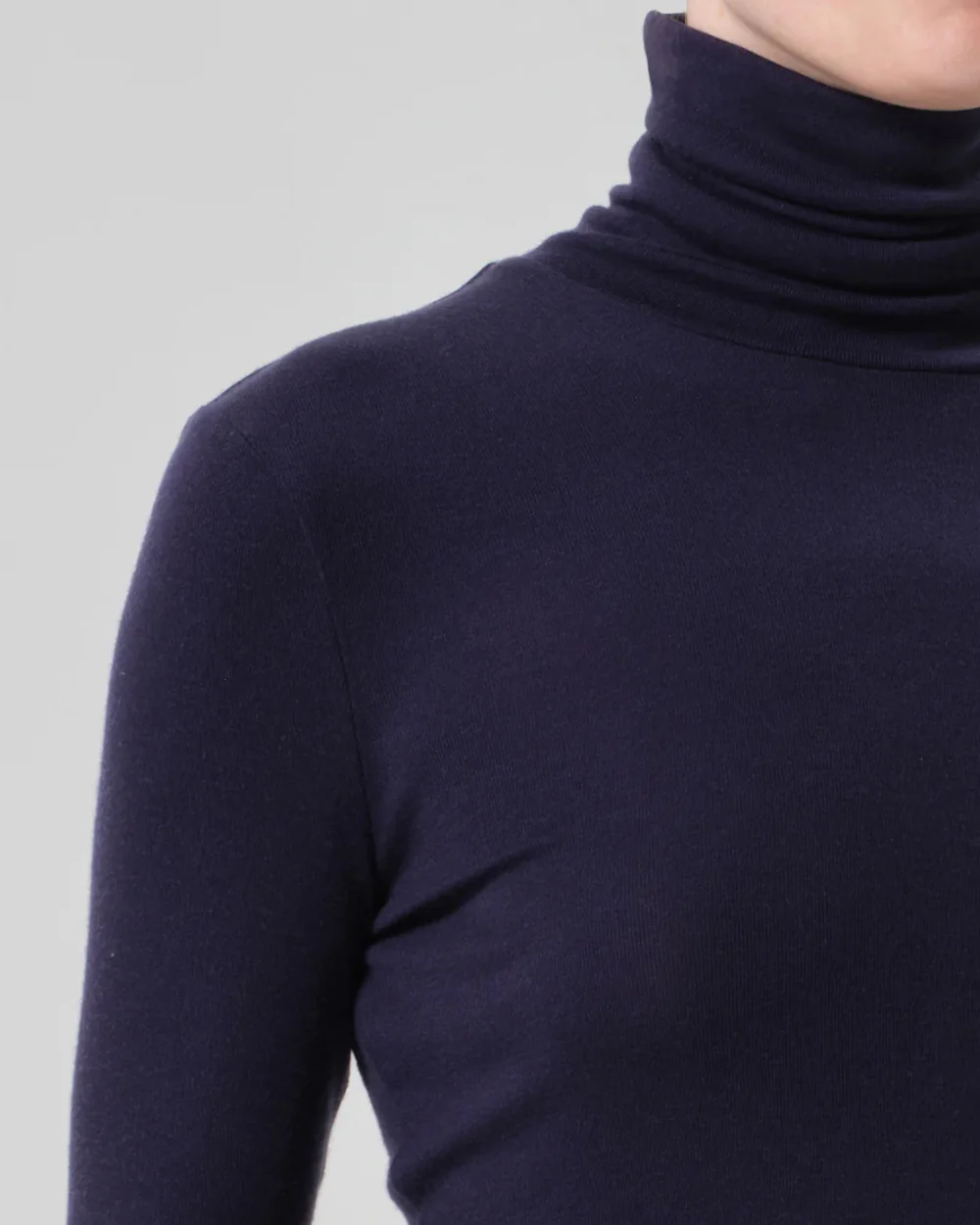 CARADENE TURTLENECK / NAVY - Image 4