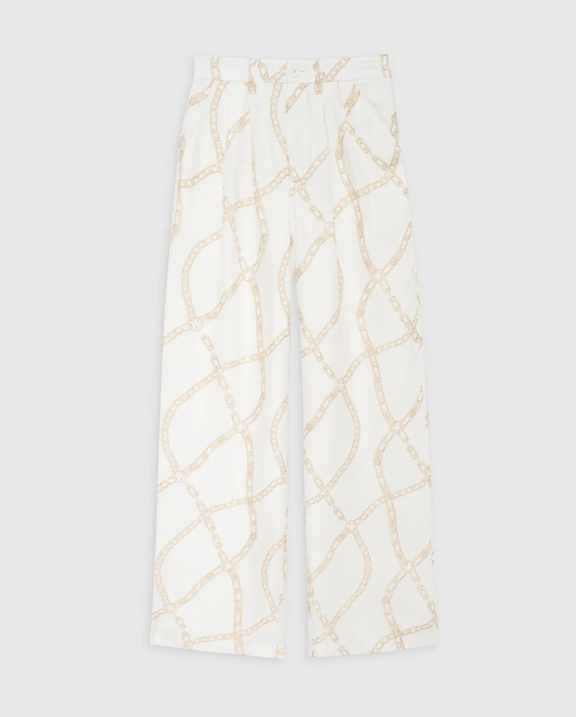 CARRIE PANT / CREAM AND TAN LINK PRINT - Image 5