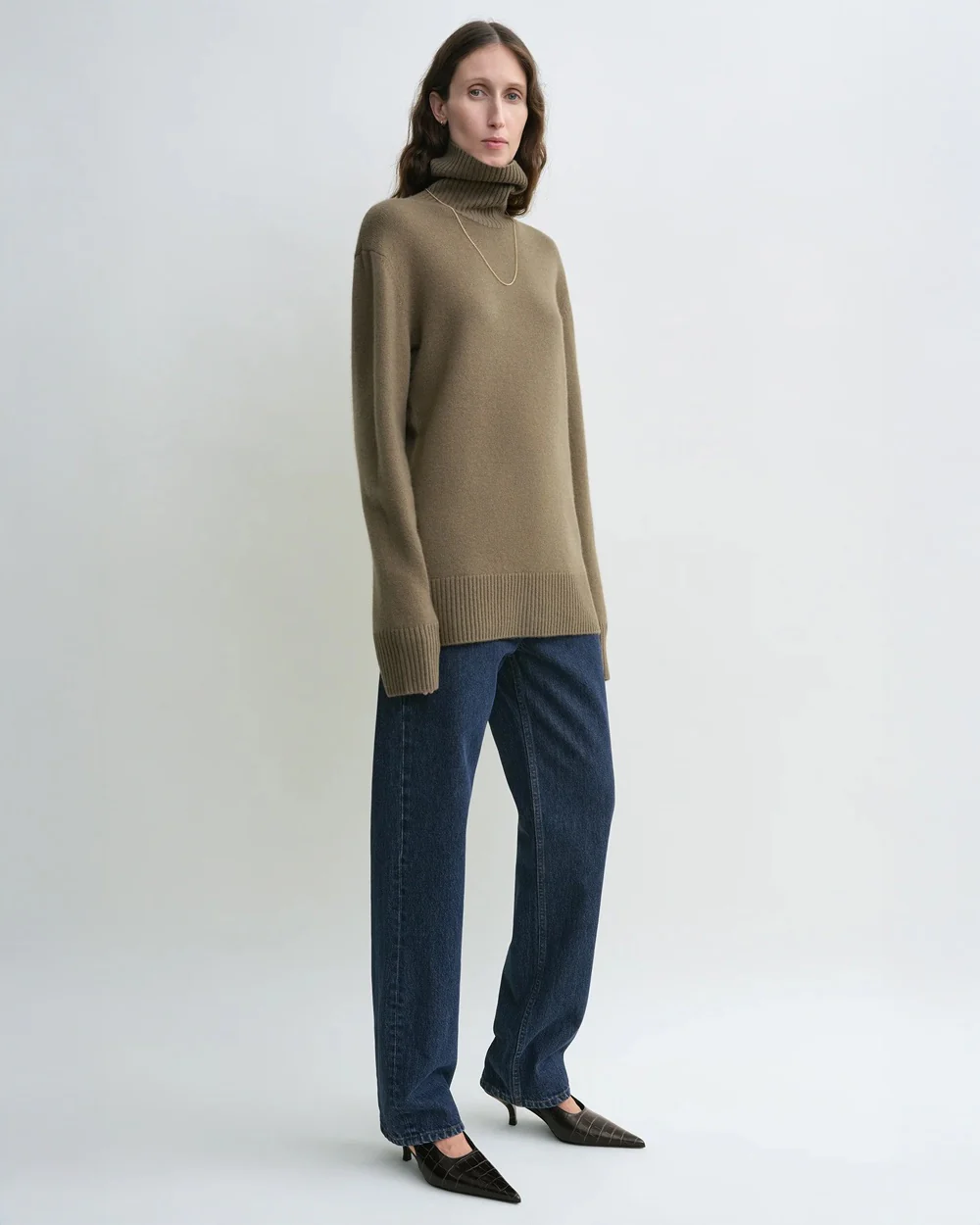 CASHMERE TURTLENECK / HAZEL