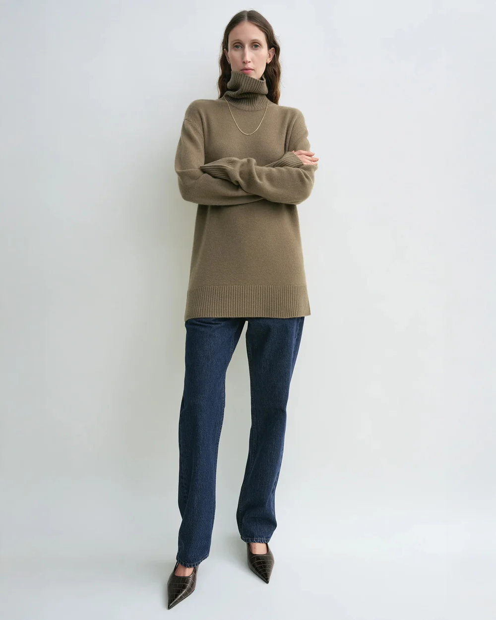 CASHMERE TURTLENECK / HAZEL - Image 2