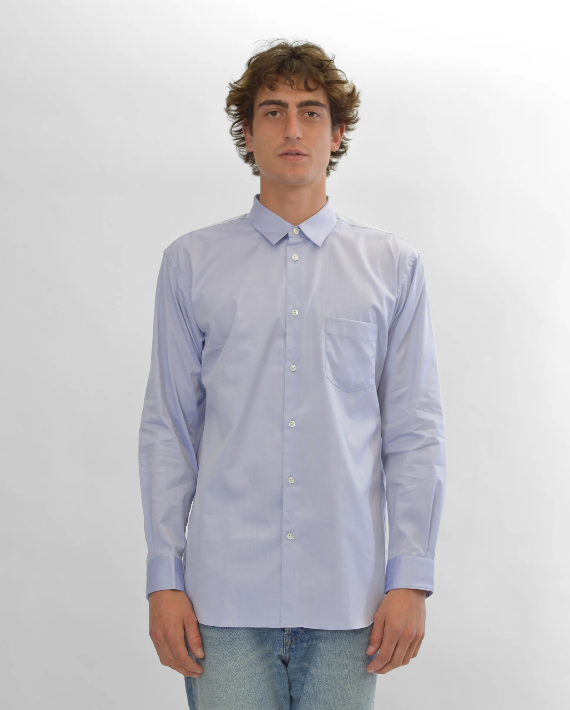 B023 OXFORD SHIRT / BLUE - Image 2