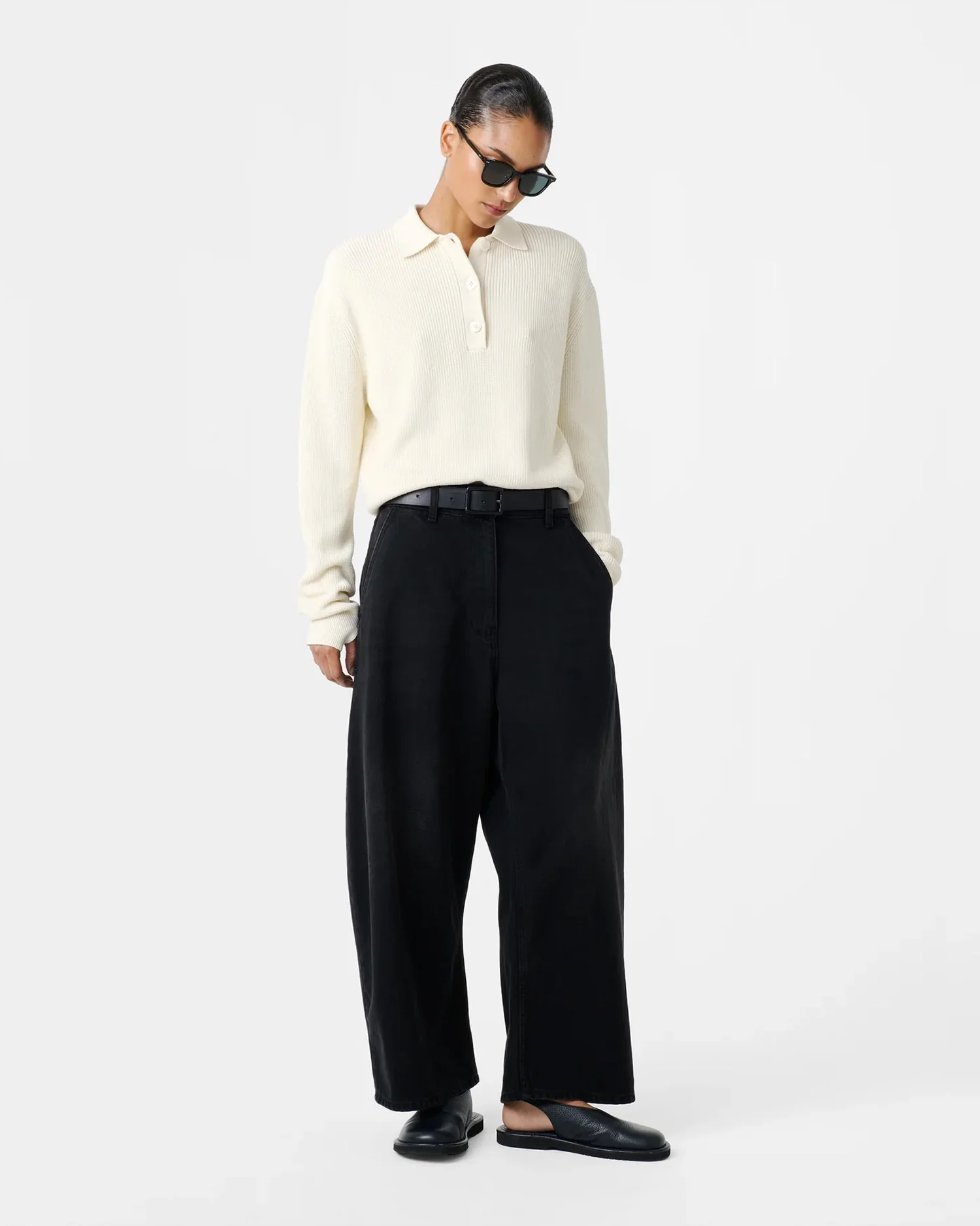 CHALCO DENIM PANT / WASHED BLACK - Image 4