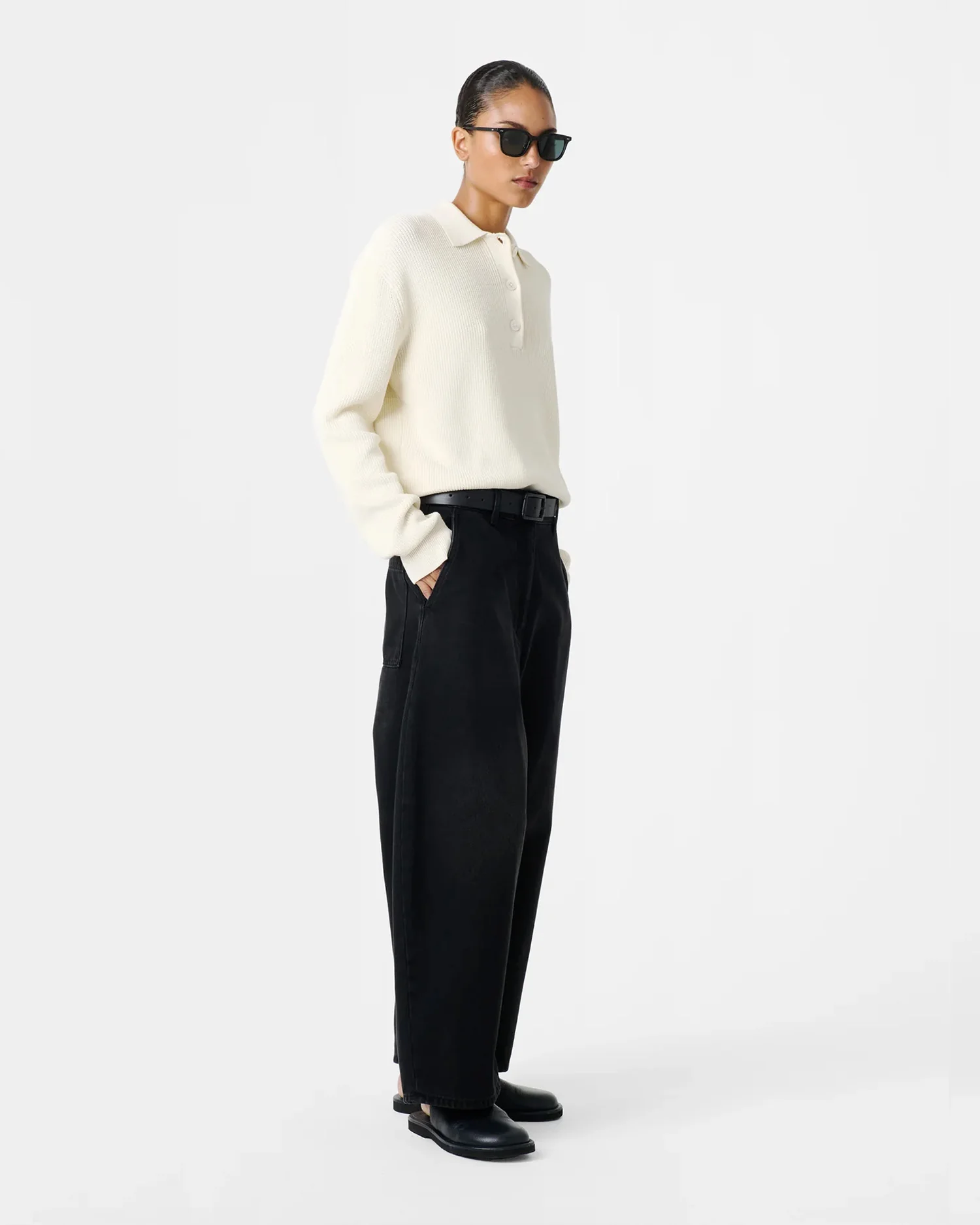 CHALCO DENIM PANT / WASHED BLACK - Image 5