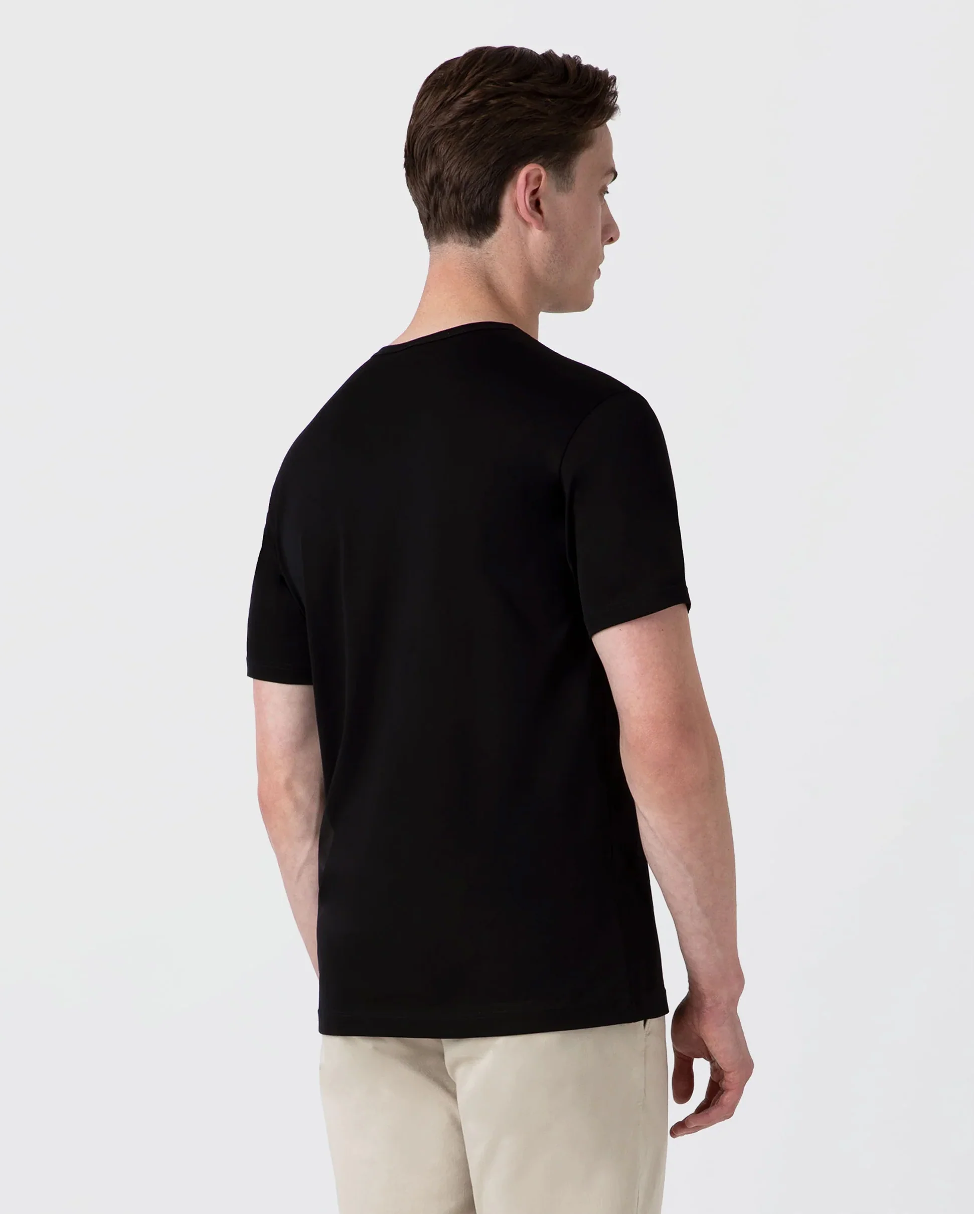 CLASSIC CREW NECK T-SHIRT / BLACK - Image 3