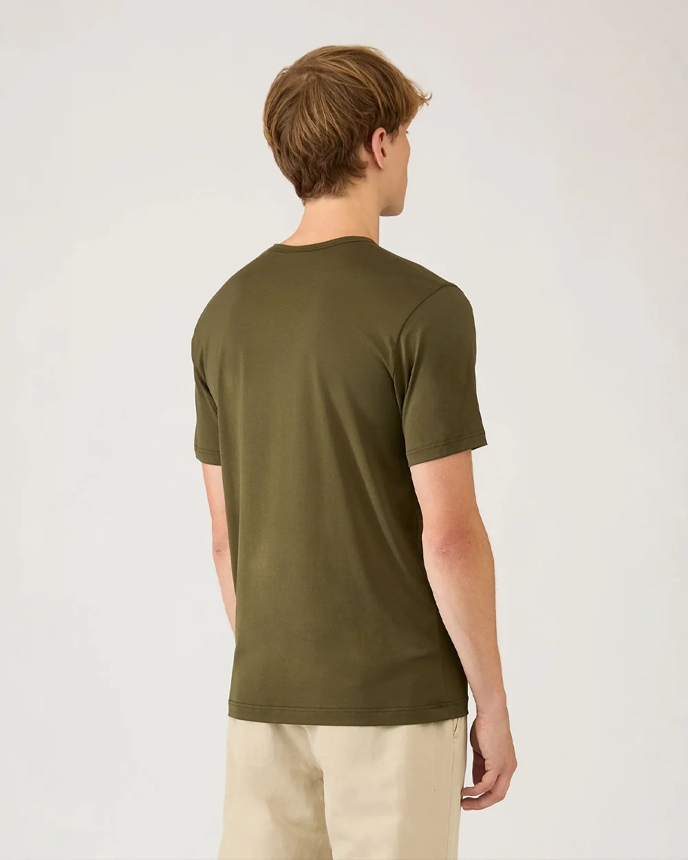 CLASSIC CREW NECK T SHIRT / DEEP OLIVE - Image 4