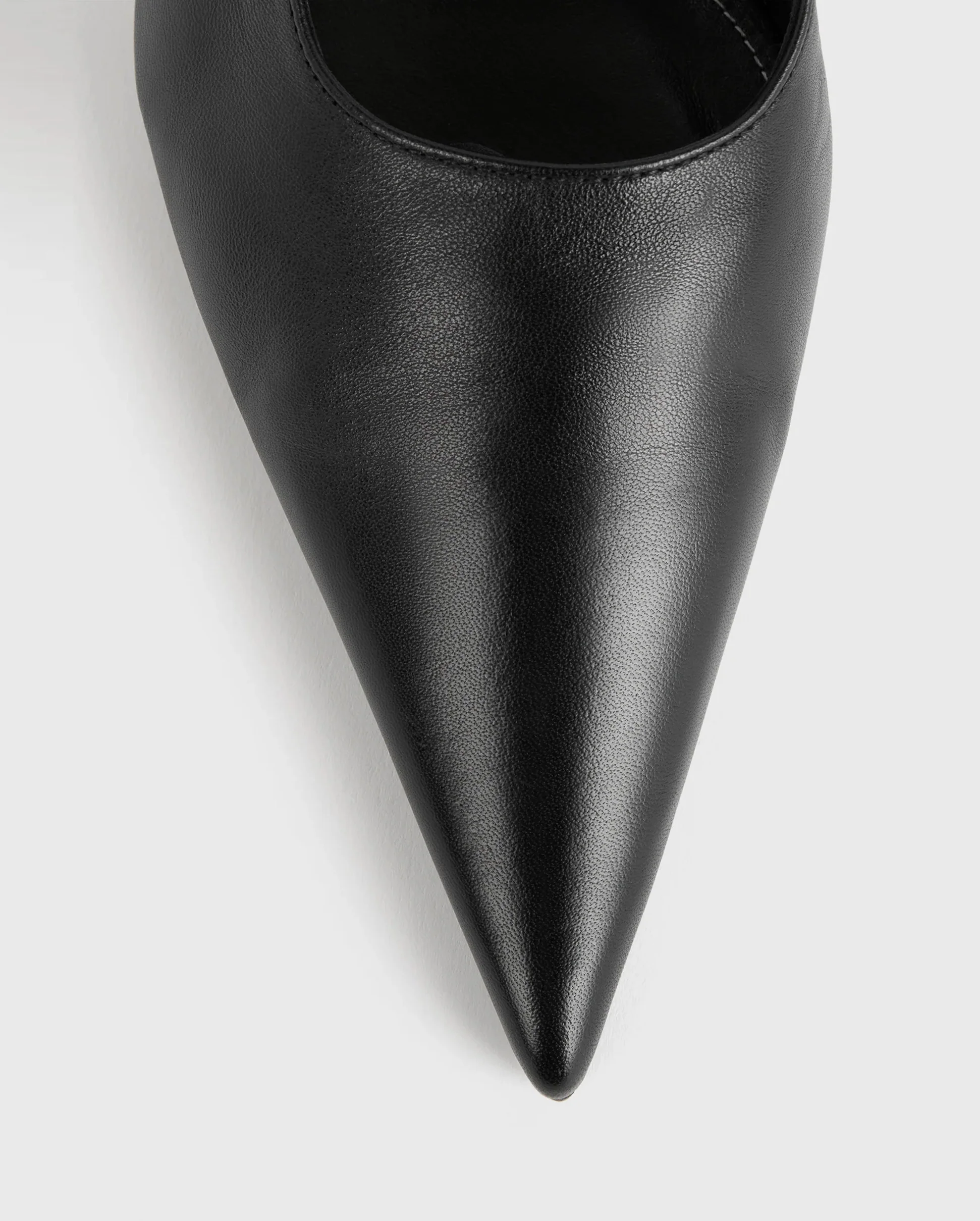 CLASSIC LEATHER SLINGBACKS / BLACK - Image 4
