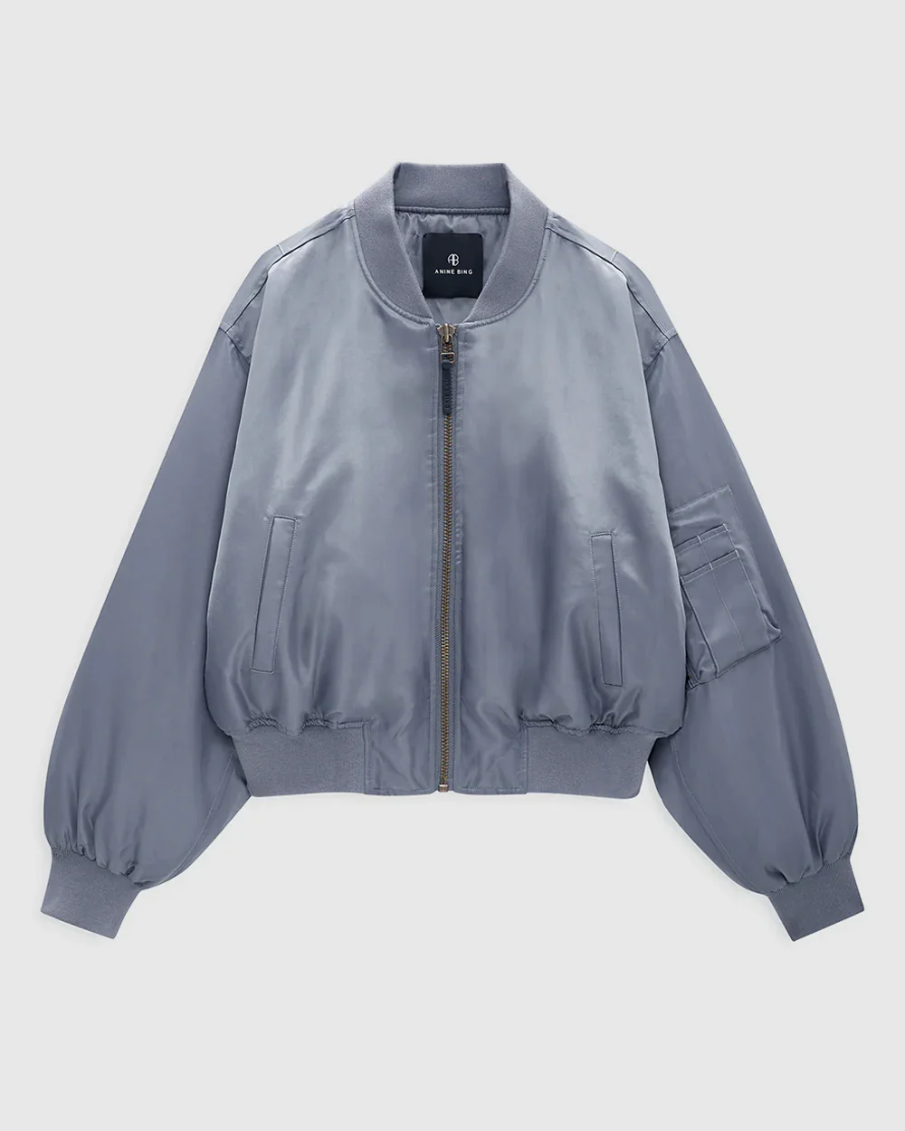 CROPPED LEON BOMBER / DARK GREY - Image 3