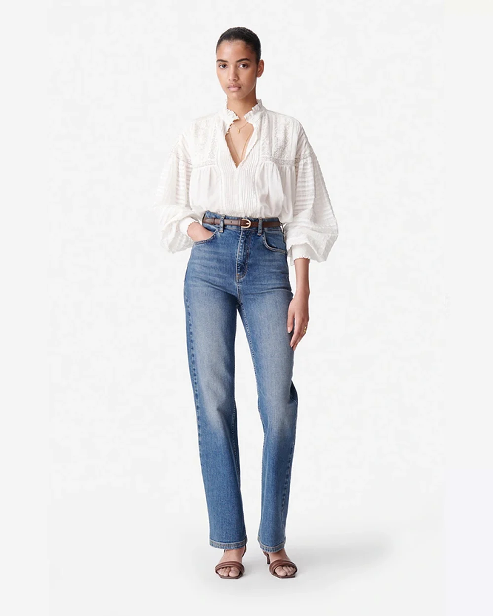 DAHLIA BLOUSE / BLANC - Image 2