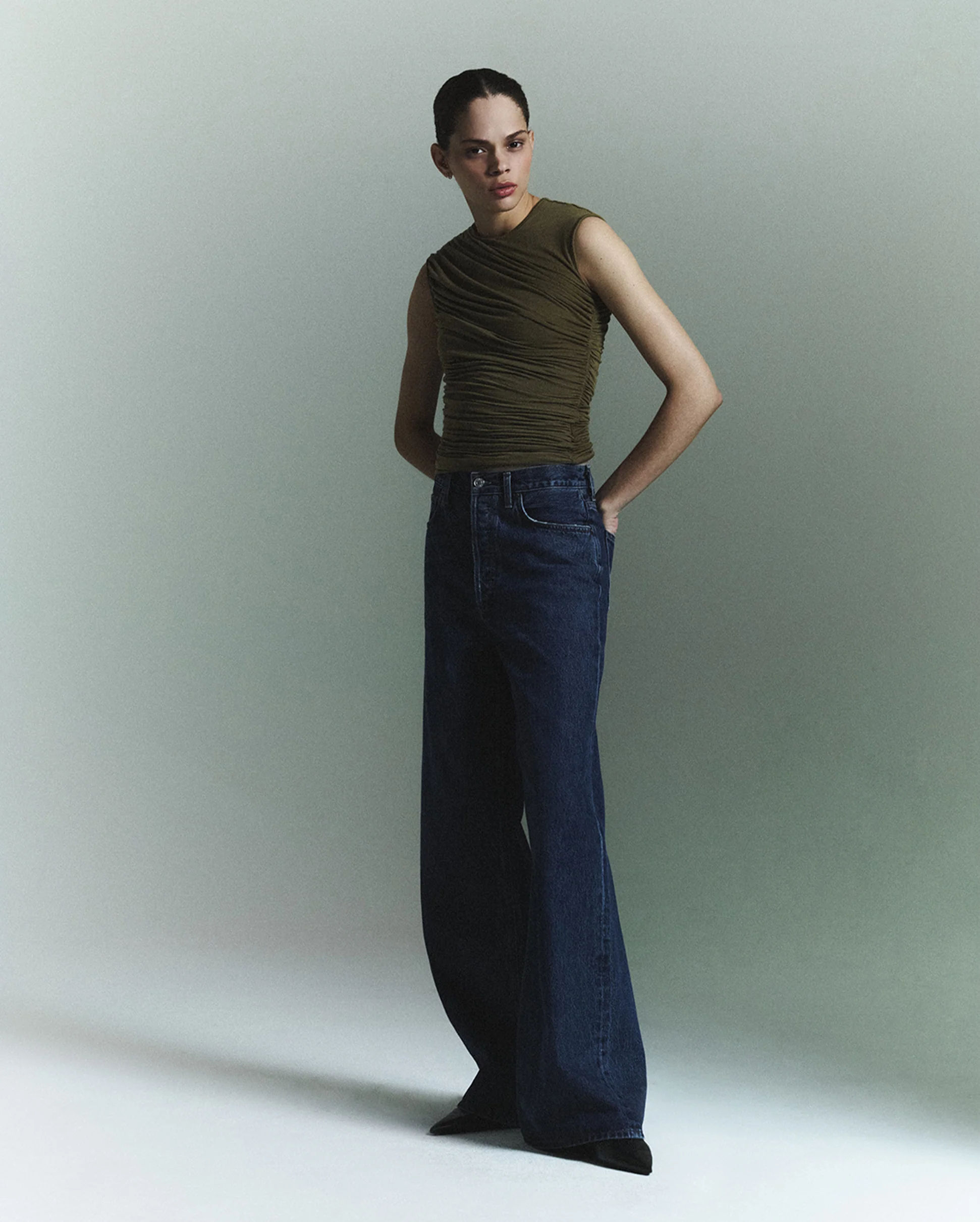 DAME HIGH RISE WIDE LEG NO CUFF / ENAMOUR - Image 4