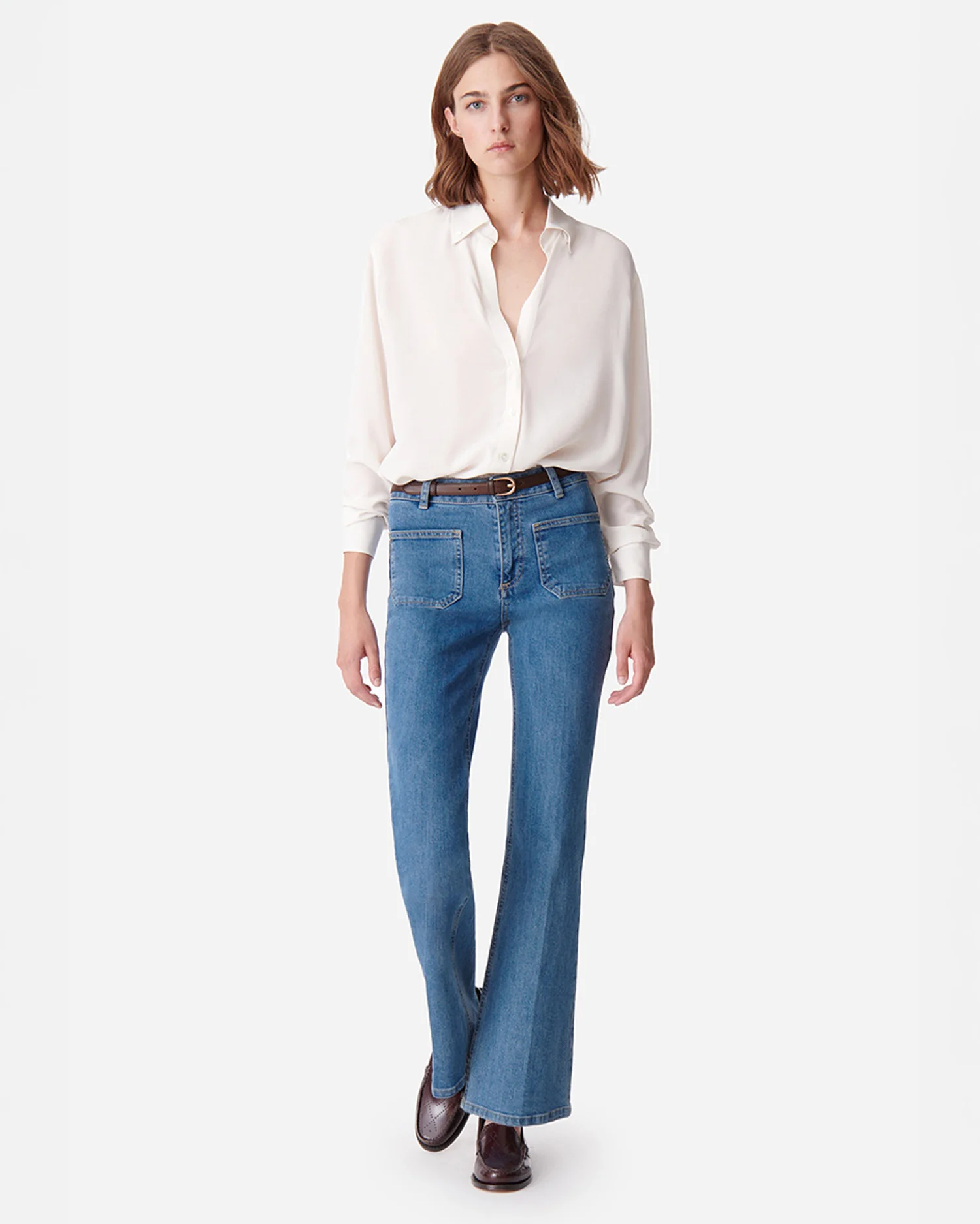 DOMPAY FLARE JEANS / INDIGO CLAIR - Image 3