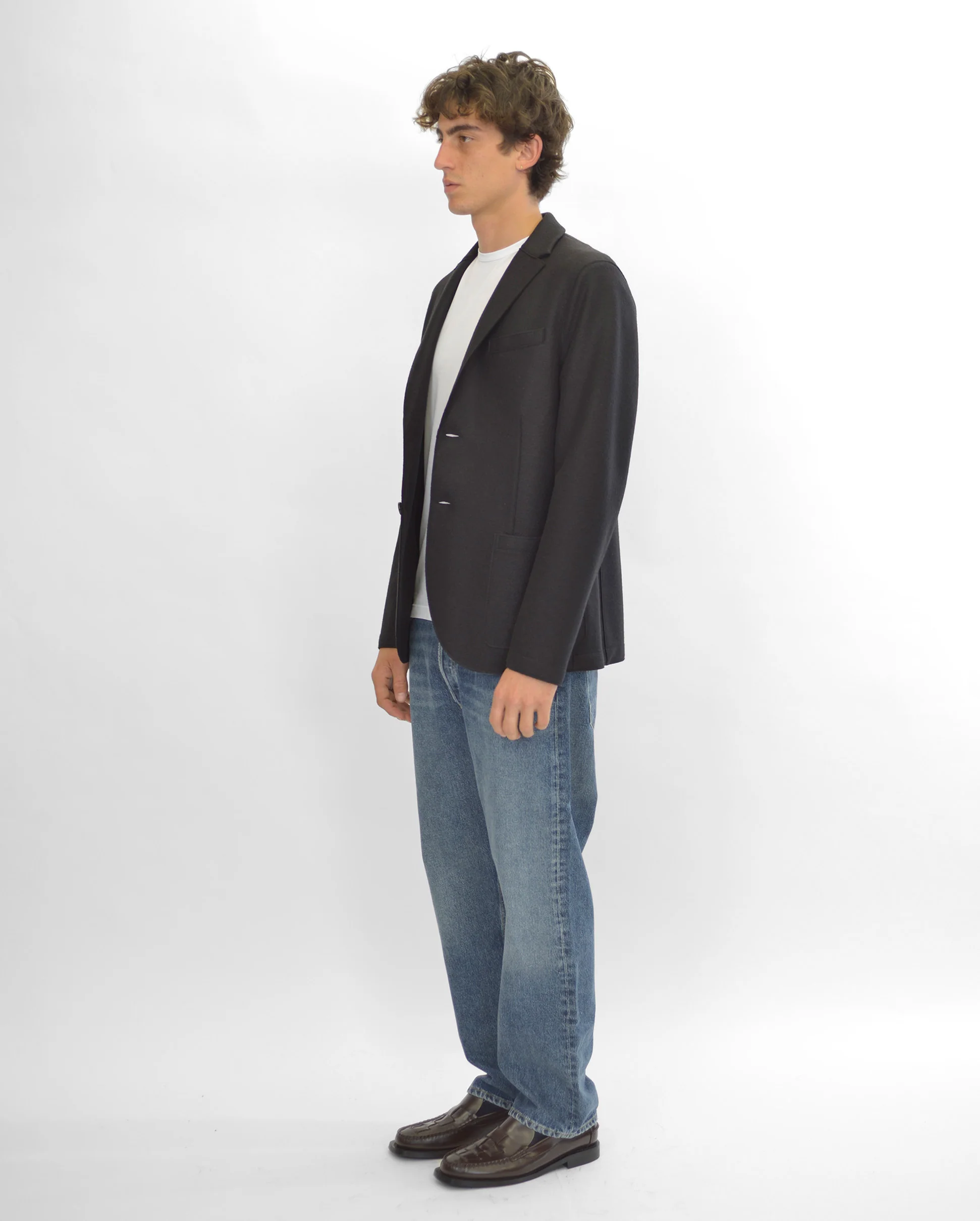 BLAZER LIGHT PRESSED WOOL / BLACK - Image 5