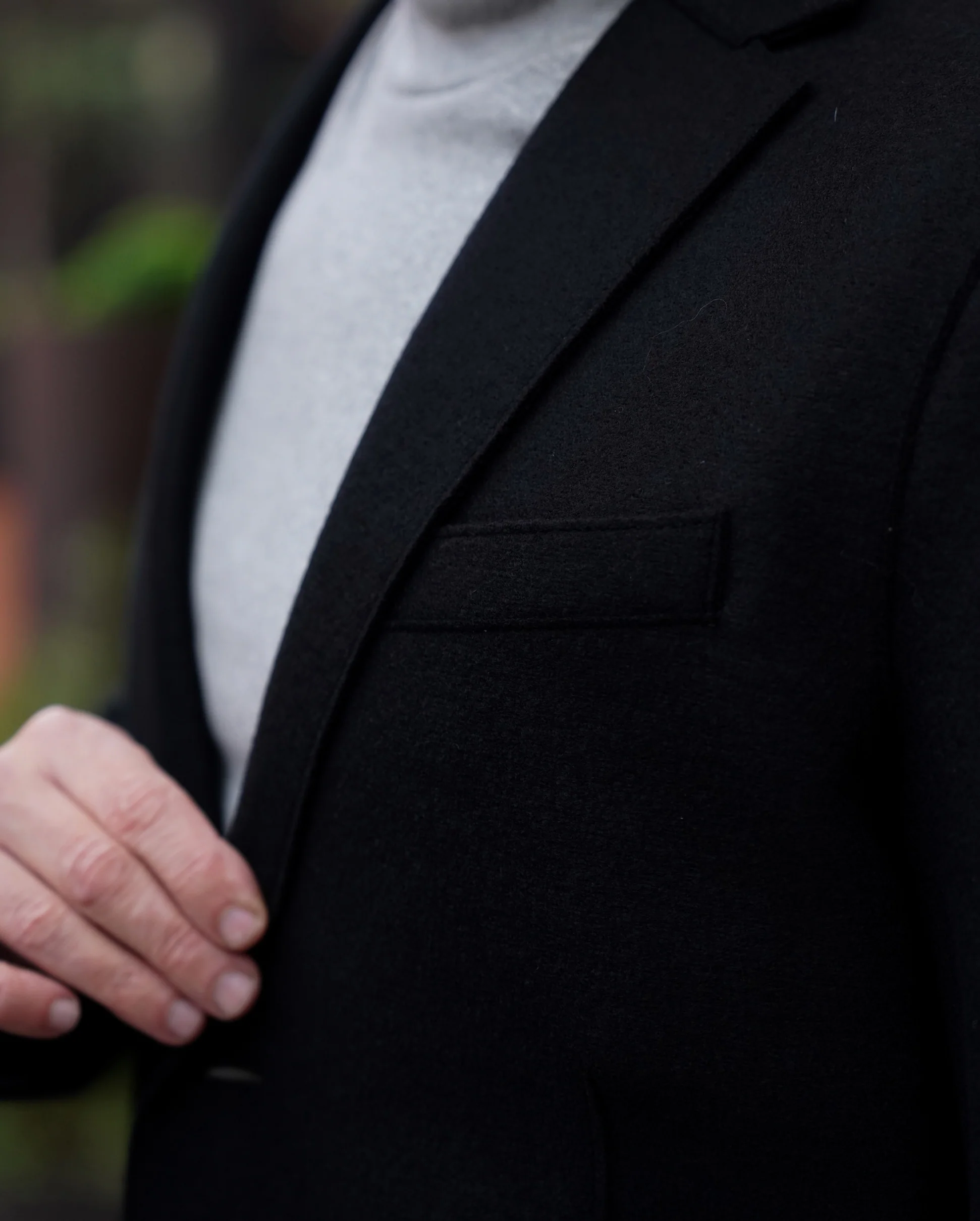 BLAZER LIGHT PRESSED WOOL / BLACK - Image 8