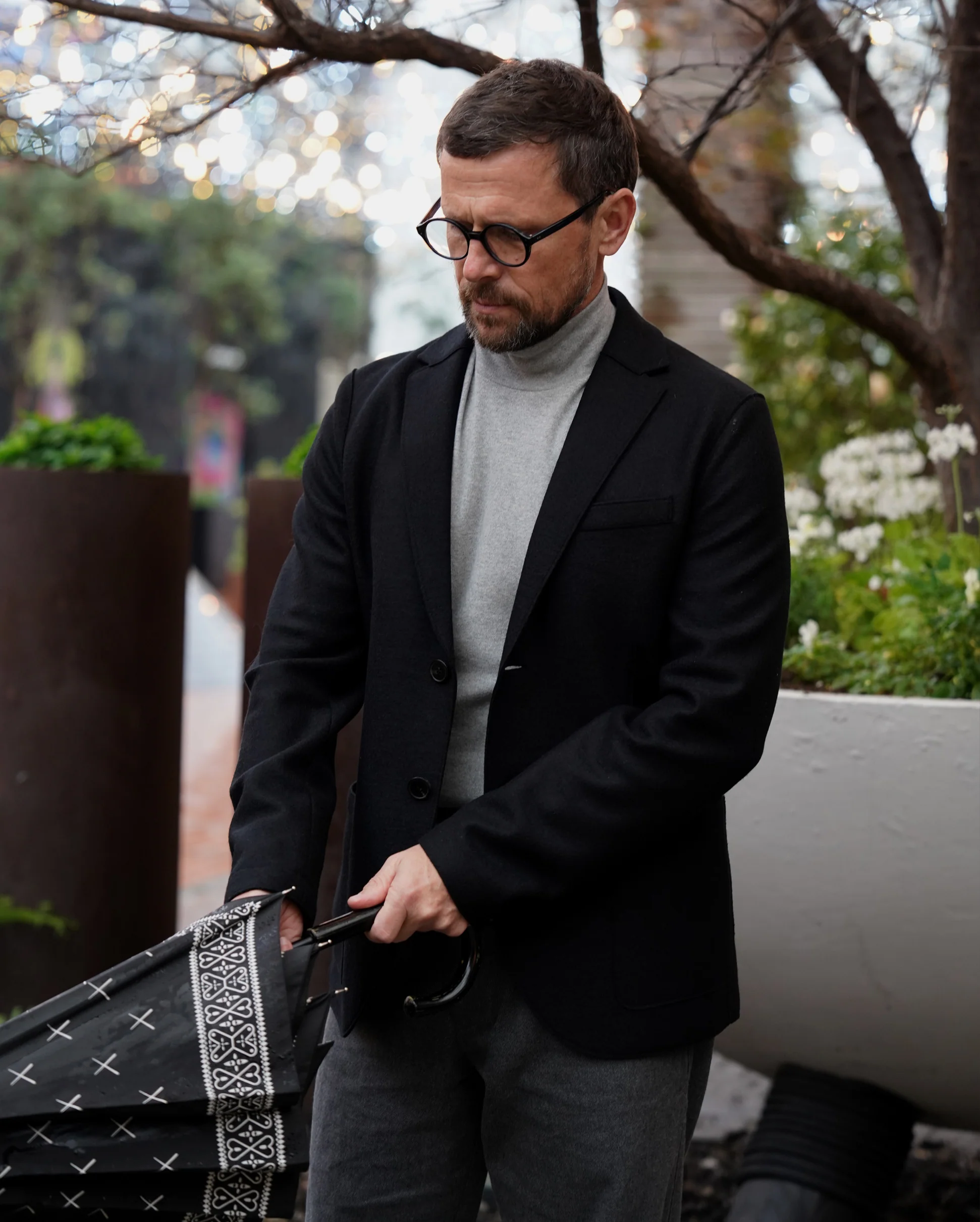 BLAZER LIGHT PRESSED WOOL / BLACK - Image 9