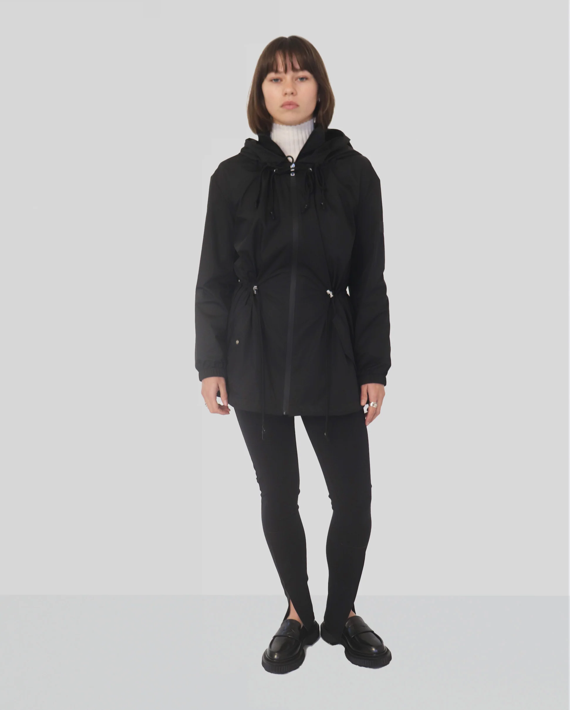 DOUBLE LAYER PUFFER JACKET 75CM / NOIR - Image 2