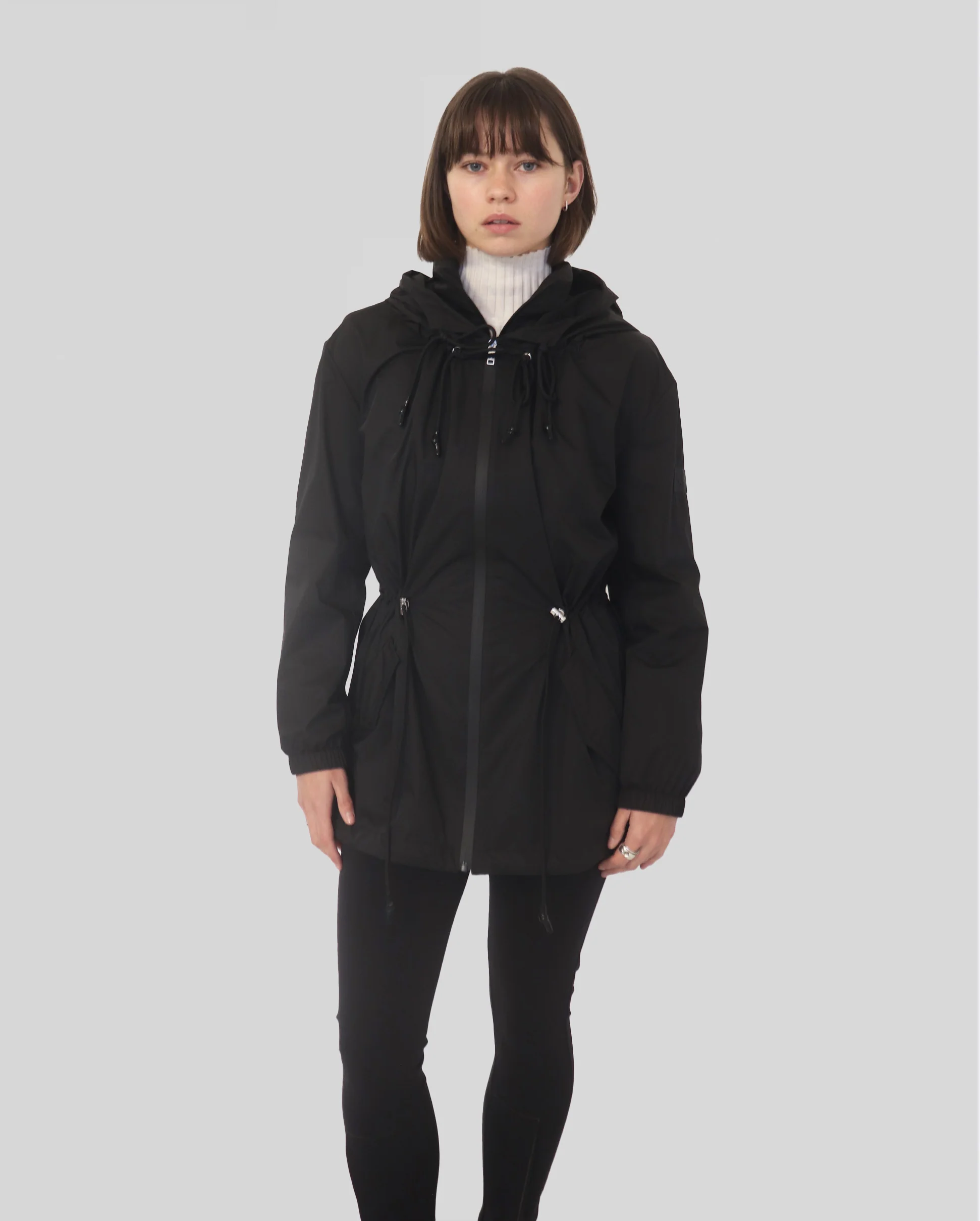 DOUBLE LAYER PUFFER JACKET 75CM / NOIR - Image 3