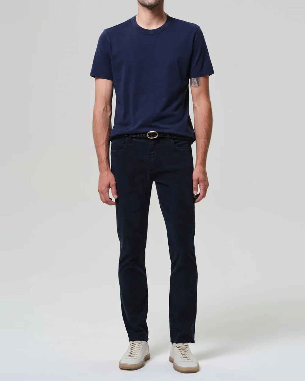 ELIJAH RELAXED STRAIGHT CASHMERE TOUCH / NAVY - Image 2