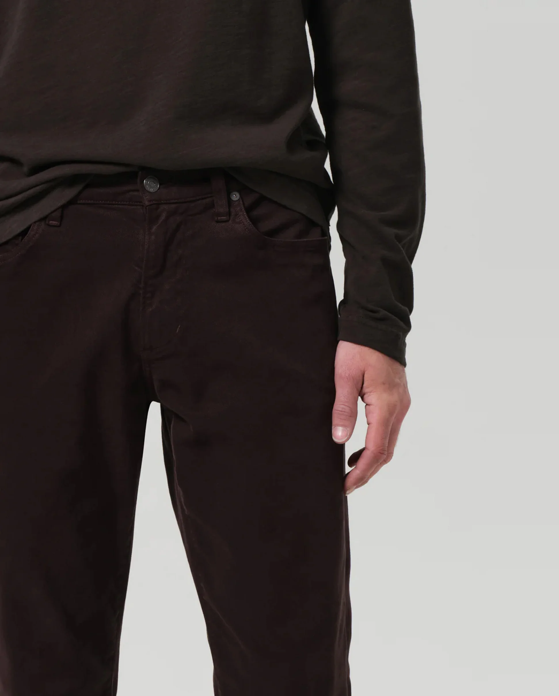ELIJAH RELAXED STRAIGHT CASHMERE TOUCH / TOAST - Image 5
