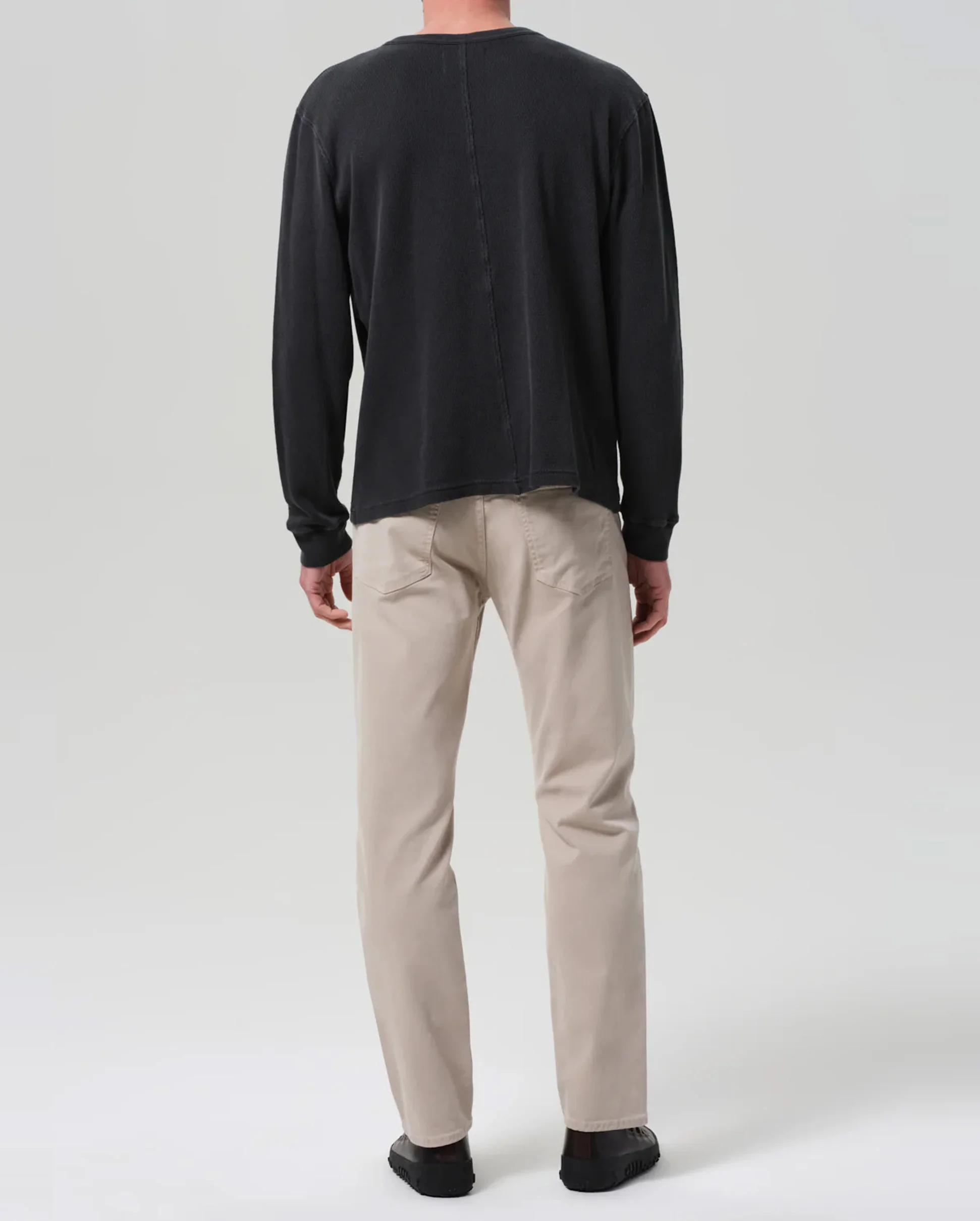 ELIJAH RELAXED STRAIGHT CASHMERE TOUCH / WHEAT - Image 3