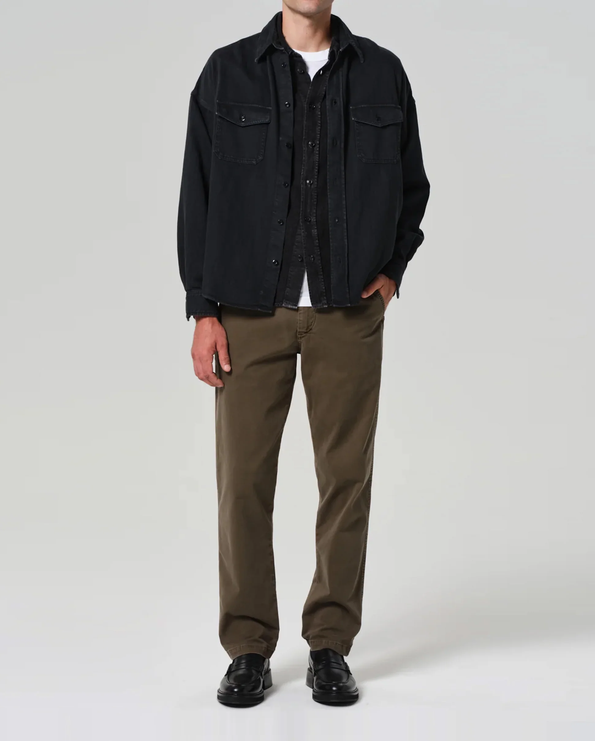 ELIJAH RELAXED STRAIGHT CHINO TWILL / PINE - Image 2